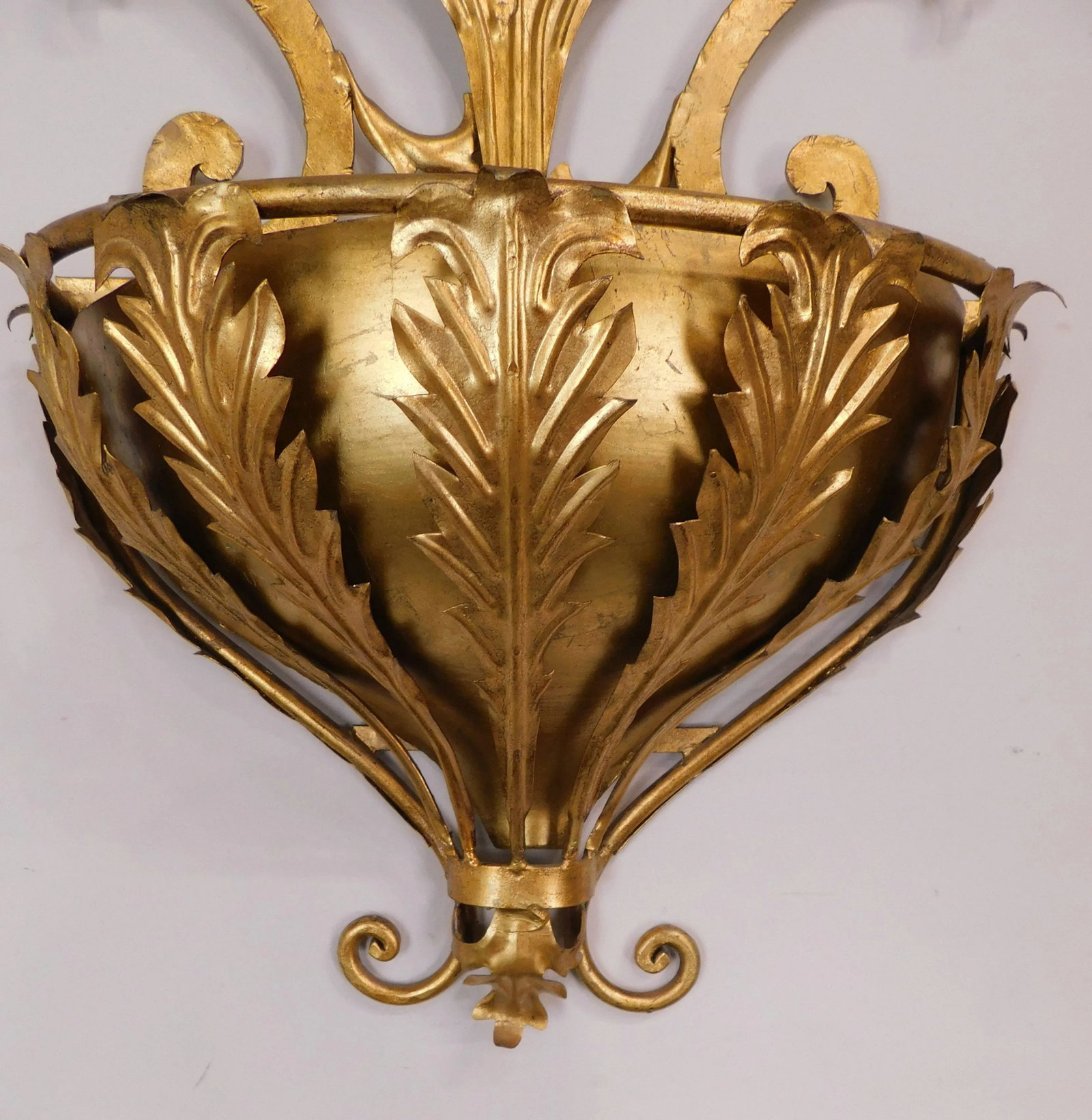 1950's Italian Gilt Metal Rococo Planter - 7