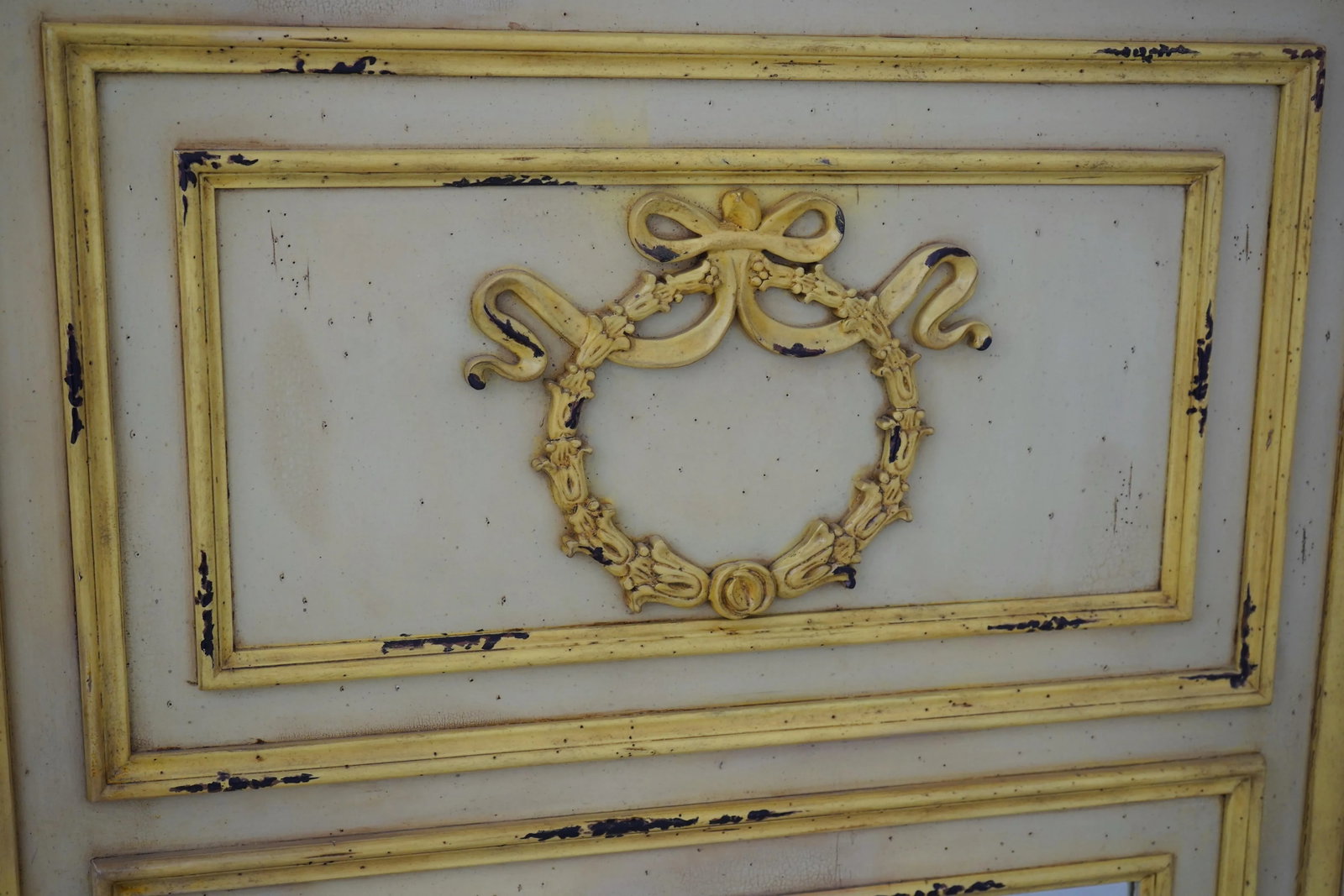 French Louis XVI Style Painted Finish Mirror - 10