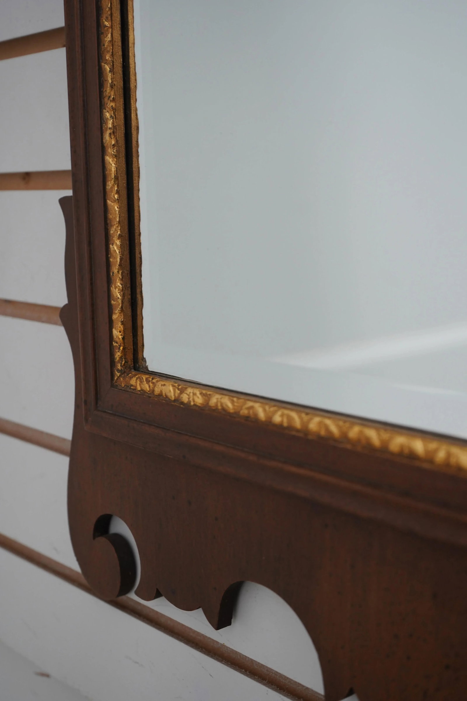 Friedman Brothers Vintage Model 4832 Chippendale Style Mahogany Mirror - 9