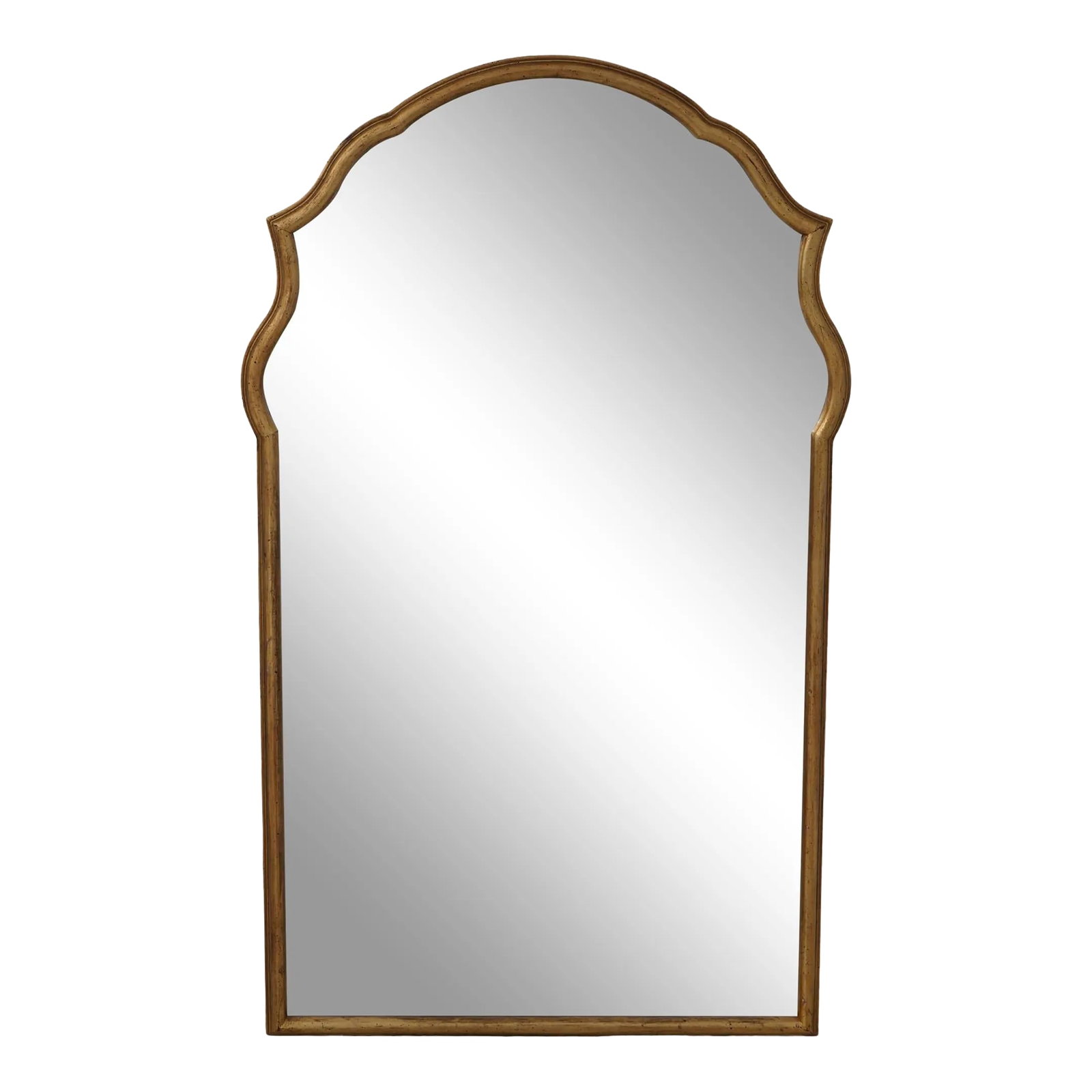 Friedman Brothers No.6301 Vintage Gold Framed Mirror: Age: Approx: 50 Years Old Details: Model 6301 Quality Construction Nice Shapely Frame Offered @ Fraction Original Retail Cost Condition: Excellent Original Finish & Condition Size: 27.5w x 1d x 45.5h