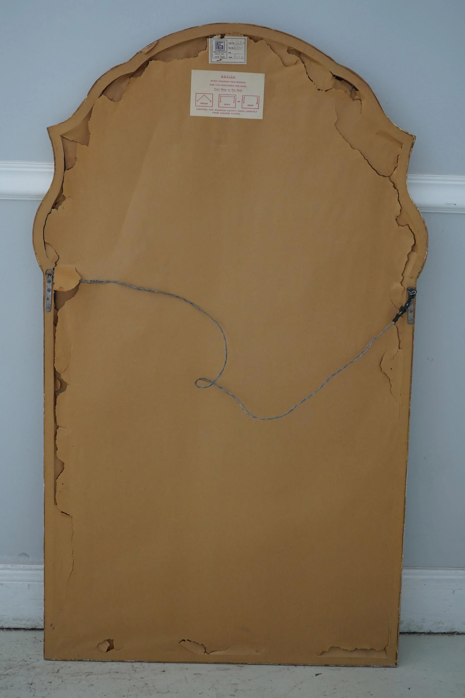 Friedman Brothers No.6301 Vintage Gold Framed Mirror - 9
