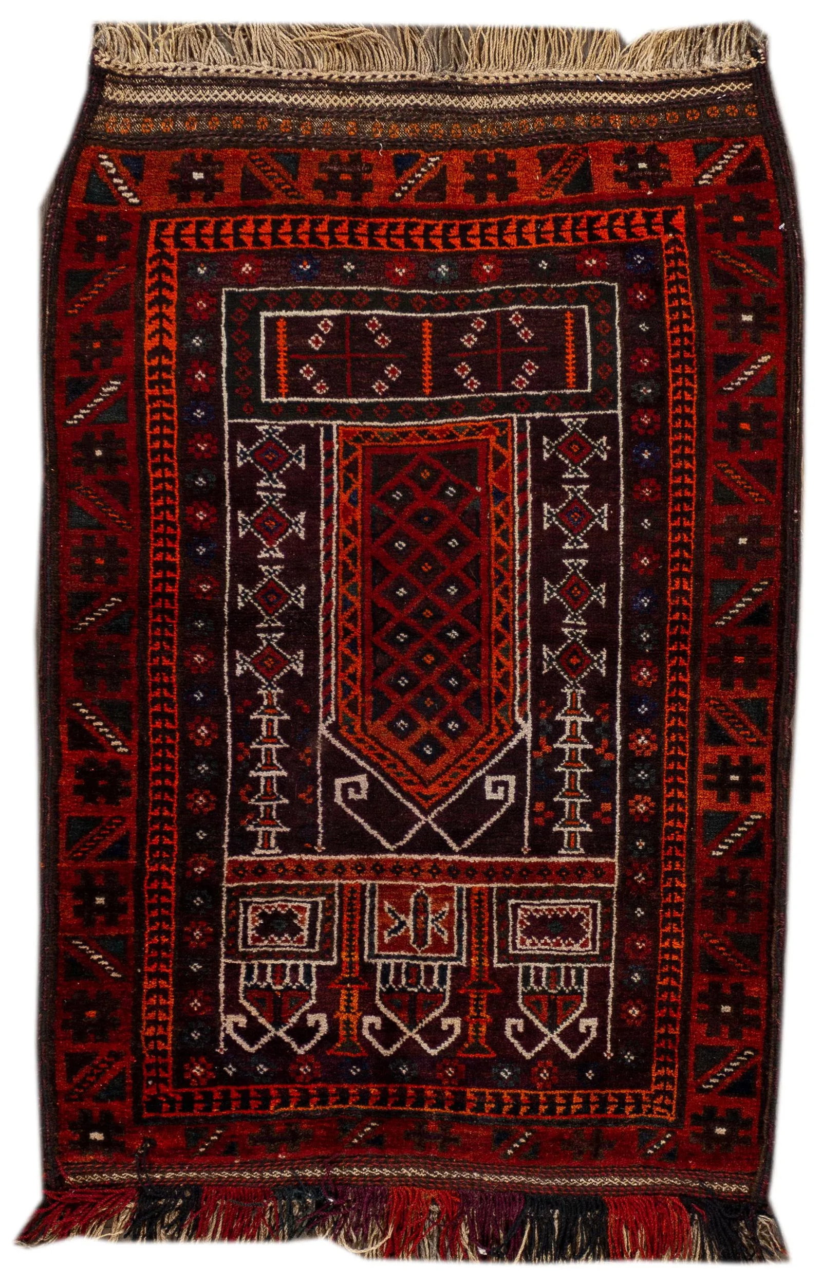 Vintage Persian Scatter Rug, 3'1" X 4'8" - 9