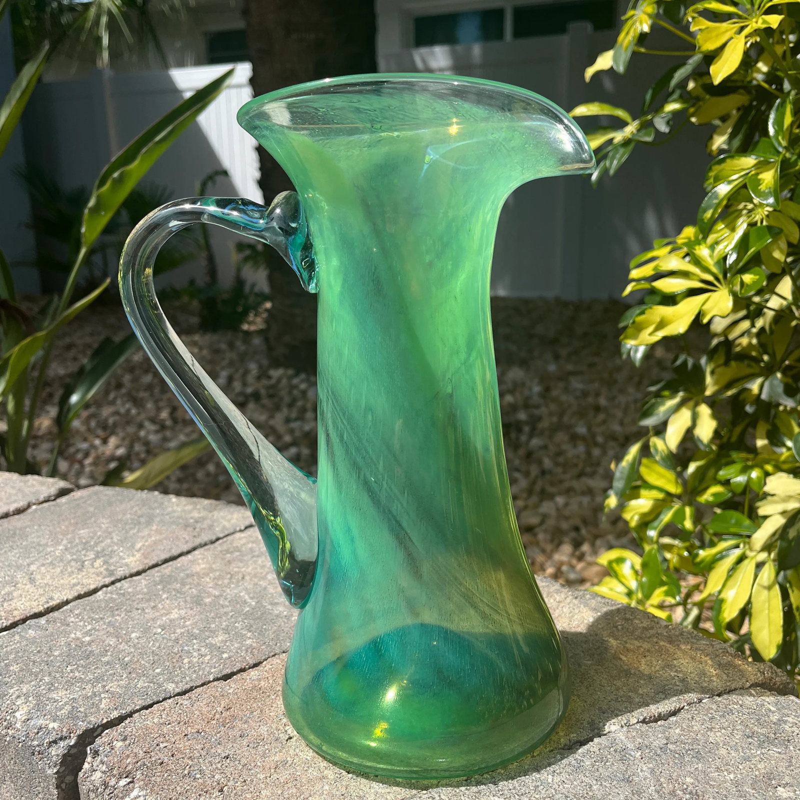 Late 20th Century Vintage Hand Blown Pitcher by Kerry Glass Ireland - 3