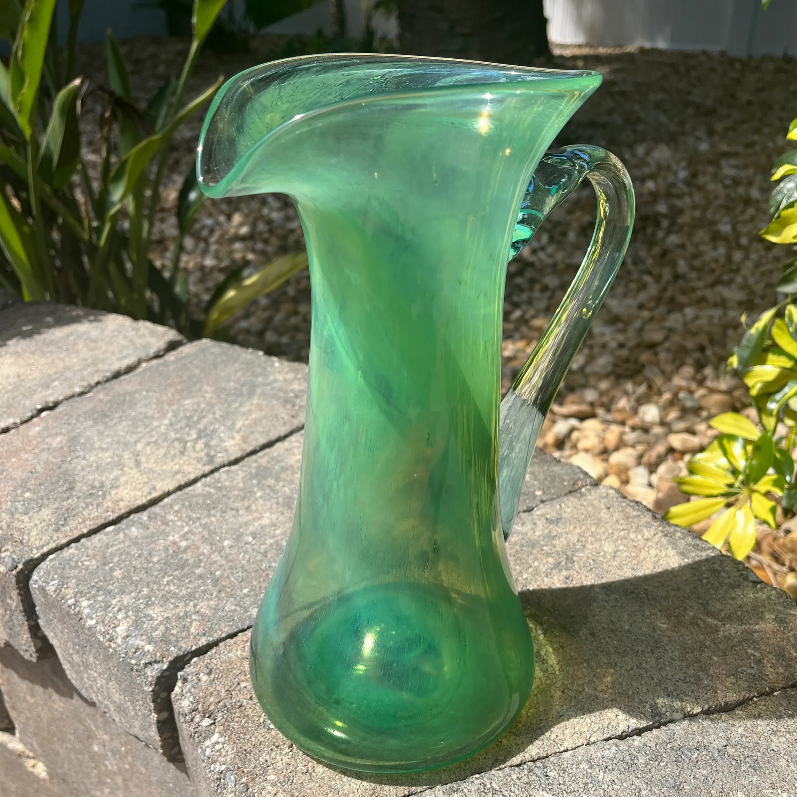 Late 20th Century Vintage Hand Blown Pitcher by Kerry Glass Ireland - 5