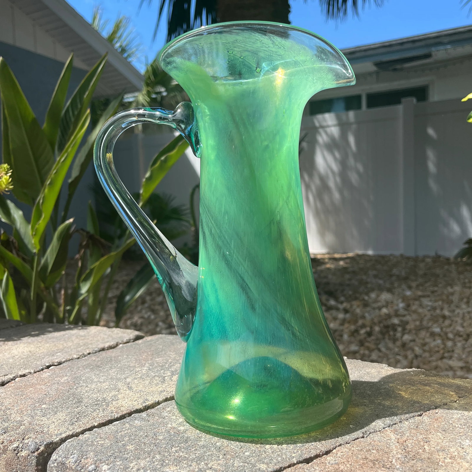 Late 20th Century Vintage Hand Blown Pitcher by Kerry Glass Ireland - 9