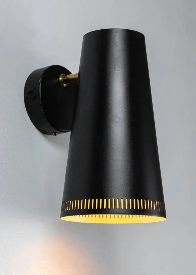 Large Paavo Tynell Black Wall Lights for Taito Oy - a Pair - 5