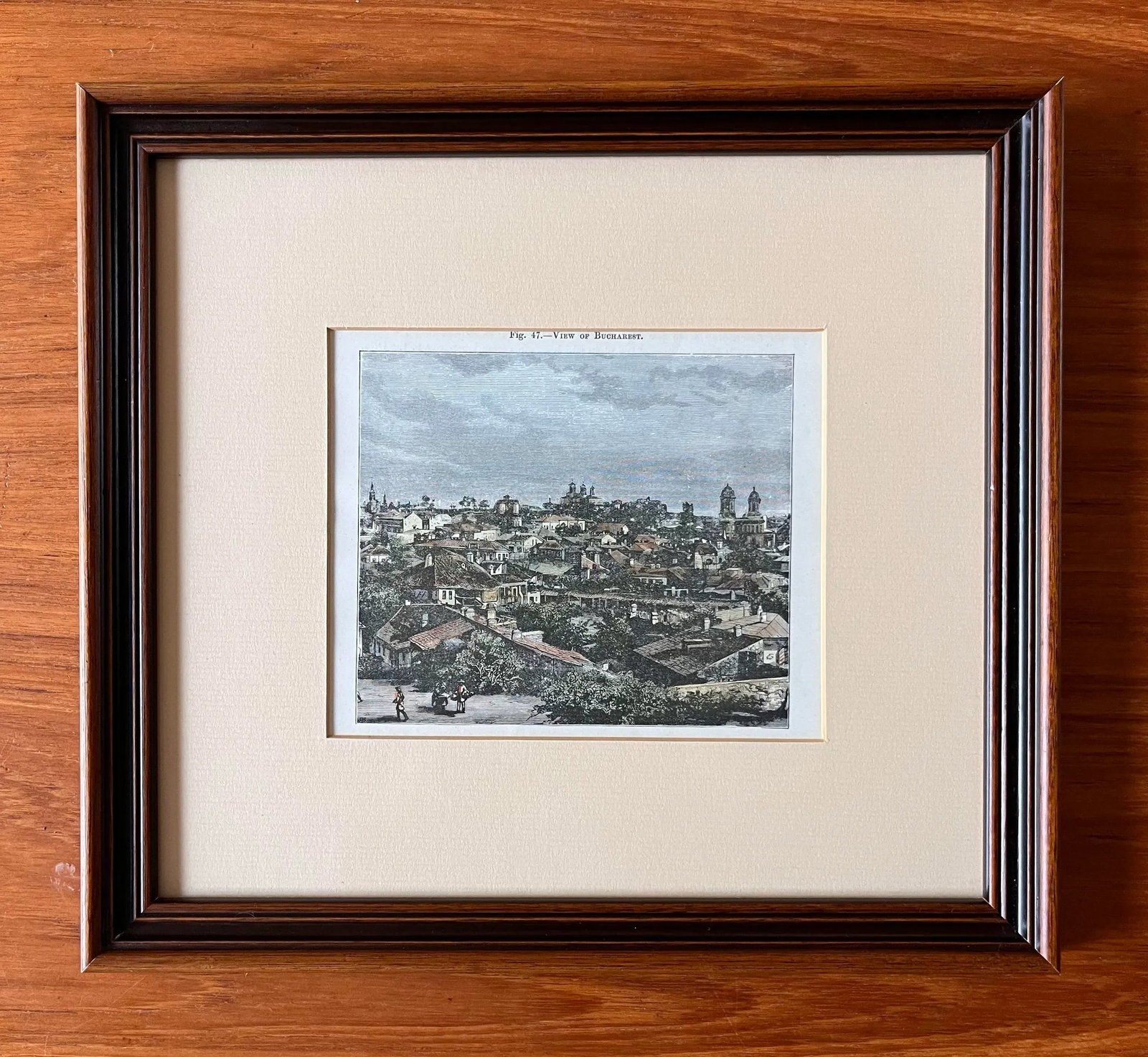 Set of 2 Antique 18th Century Framed Hand Colored Engravings - 4