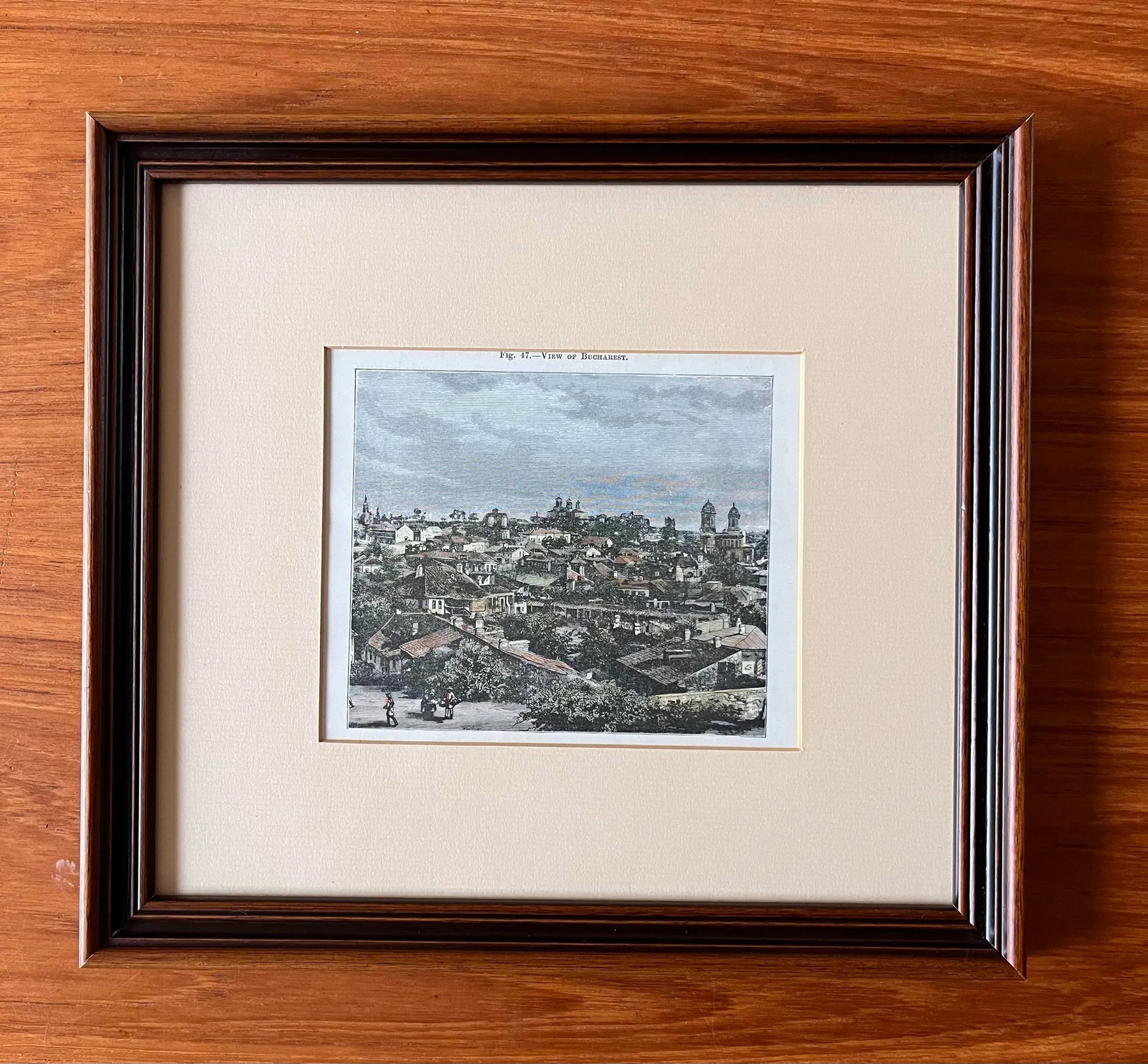 Set of 2 Antique 18th Century Framed Hand Colored Engravings - 5