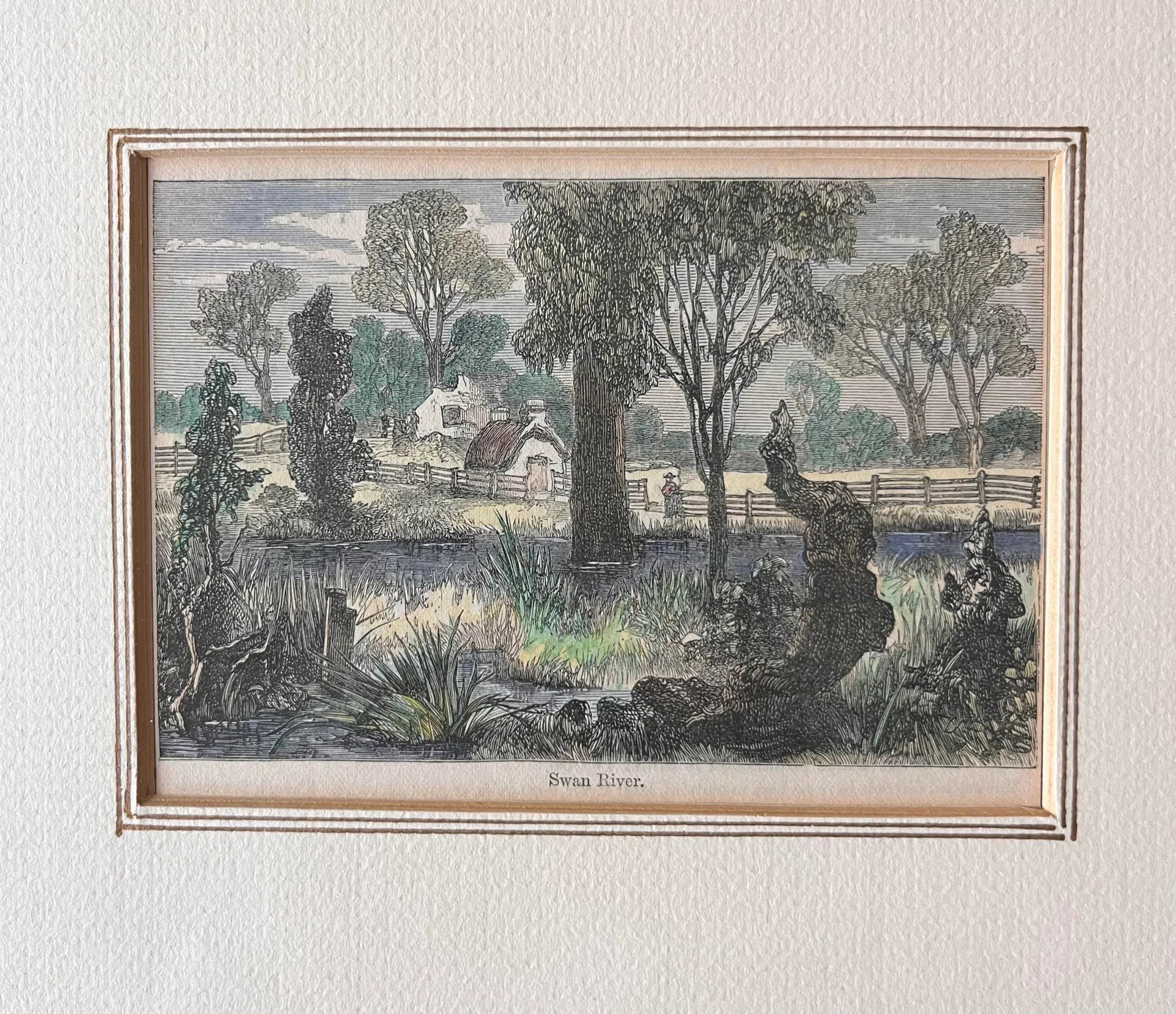 Set of 2 Antique 18th Century Framed Hand Colored Engravings - 9