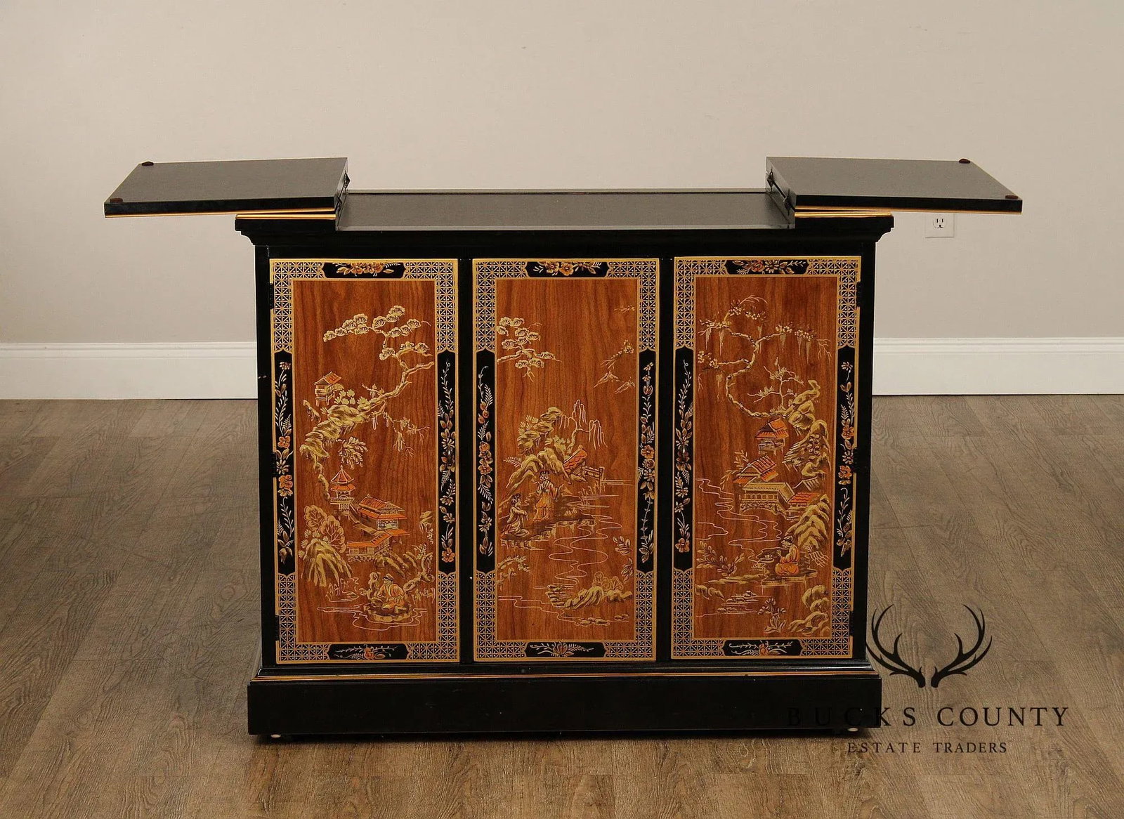 Drexel 'Et Cetera' Chinoiserie Flip Top Server - 11