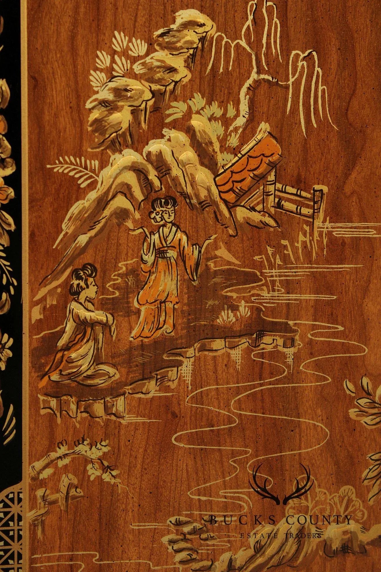 Drexel 'Et Cetera' Chinoiserie Flip Top Server - 12
