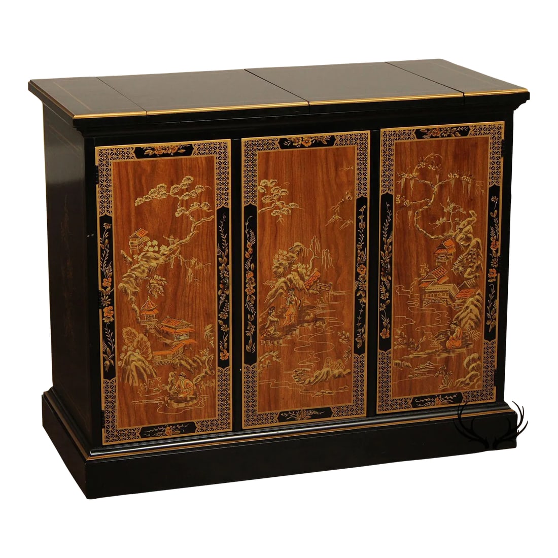 Drexel 'Et Cetera' Chinoiserie Flip Top Server (1 of 12)