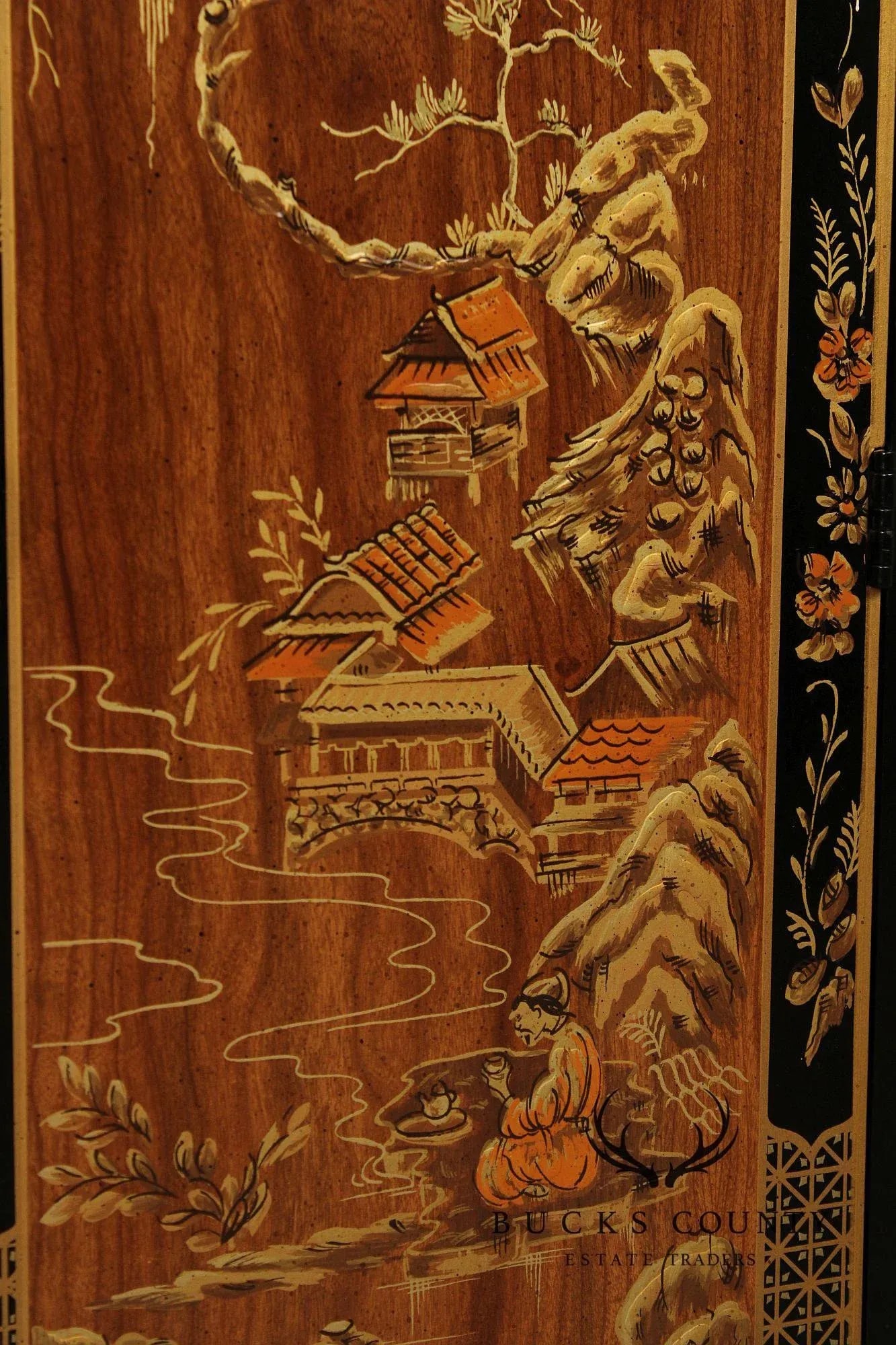 Drexel 'Et Cetera' Chinoiserie Flip Top Server - 6