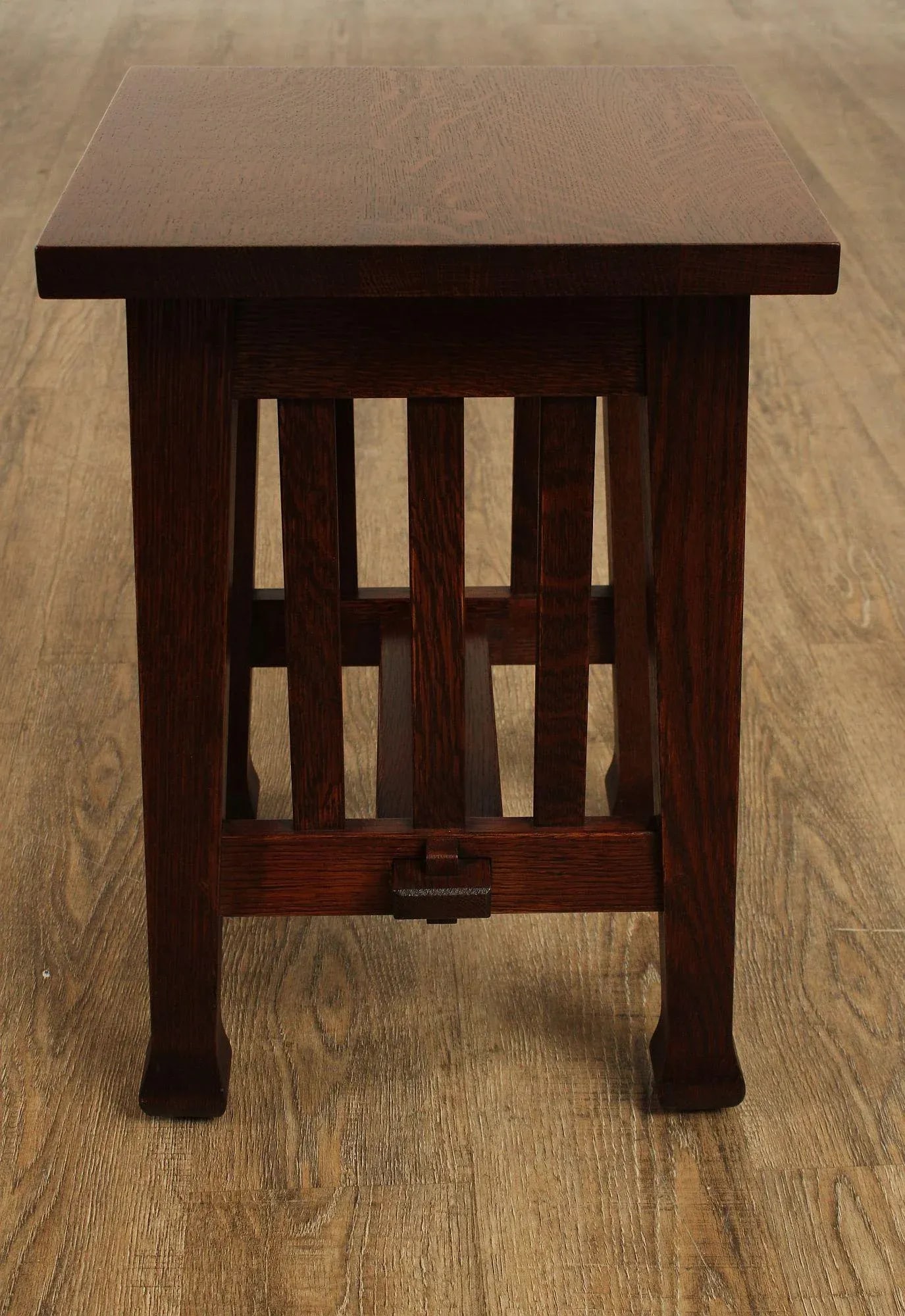 Stickley Mission Collection Oak Roycroft Tabouret Table - 4