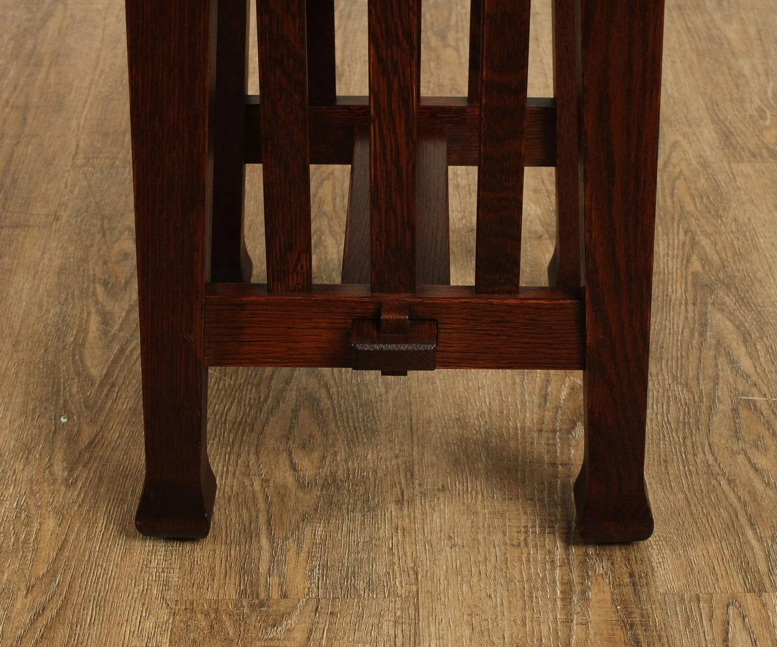 Stickley Mission Collection Oak Roycroft Tabouret Table - 5