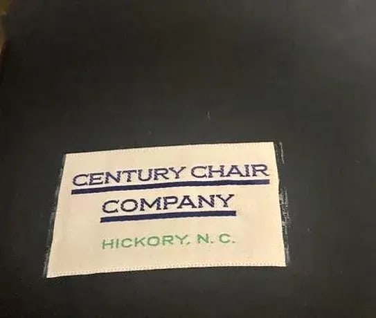 Vintage Leather Club Chair or Desk Chair by Century Furniture of Hickory - 7