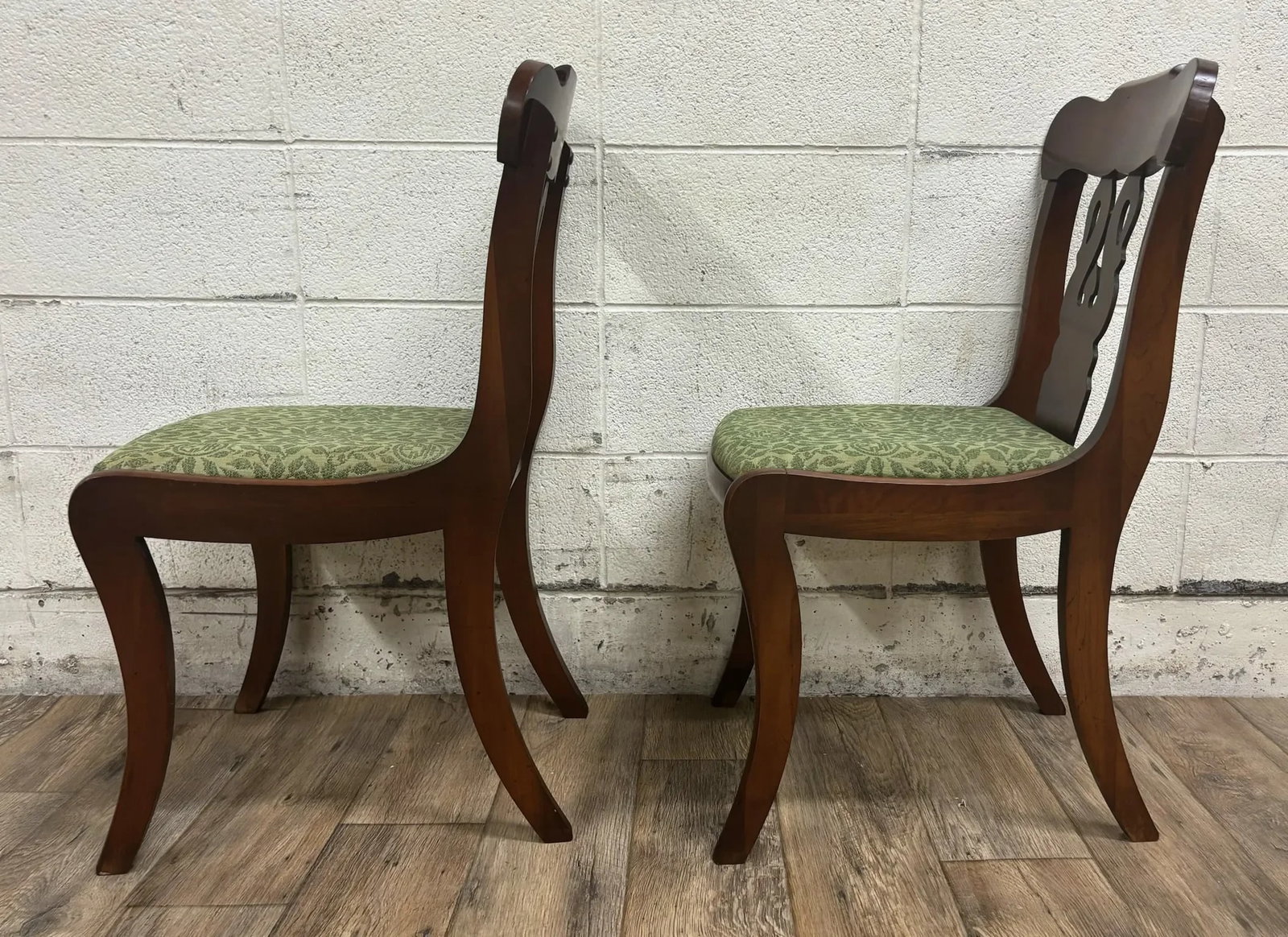 Vintage American Empire Style Mahogany Dining Chairs Accent Chairs - 11