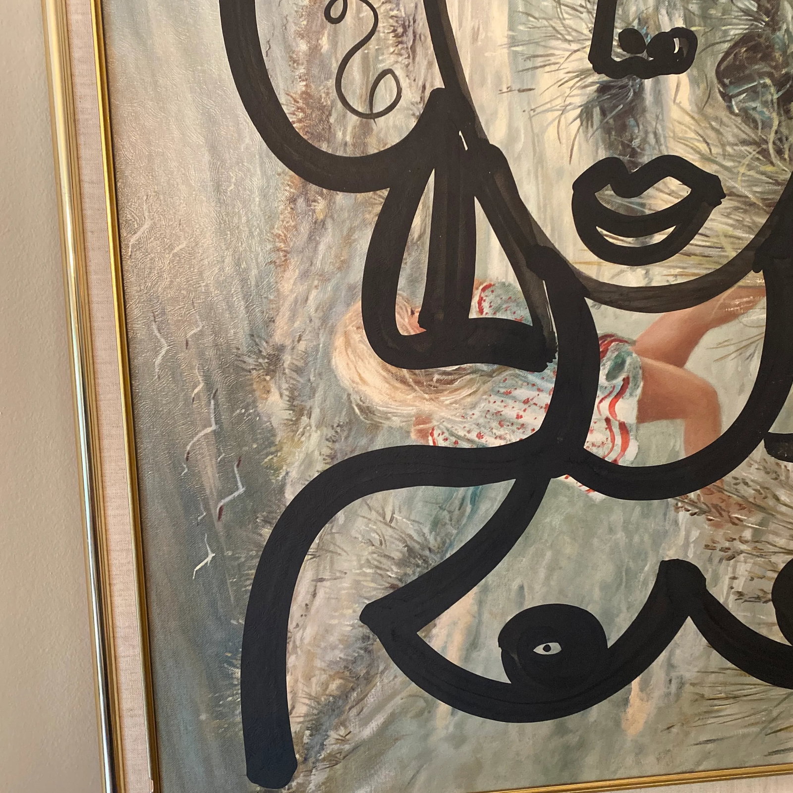 Abstract Painting on Canvas by Peter Keil - Framed - 3
