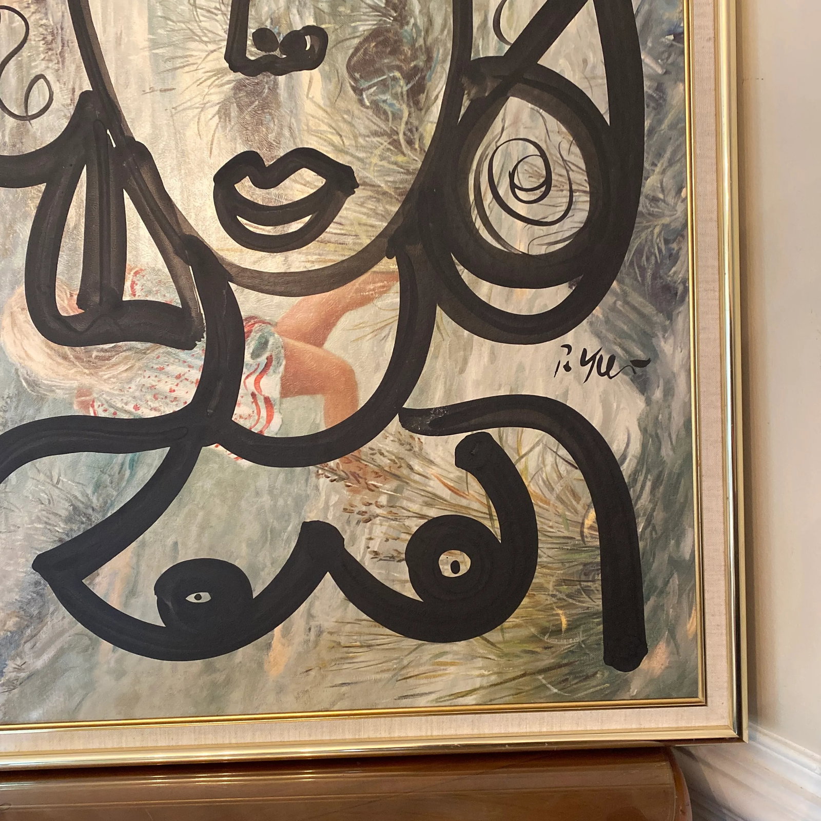 Abstract Painting on Canvas by Peter Keil - Framed - 4