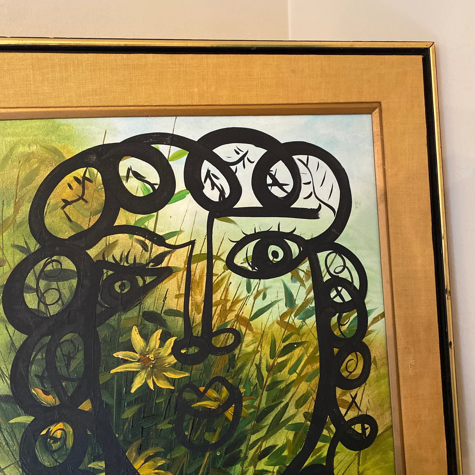 Abstract 1970s Painting by Peter Keil - Framed - 6
