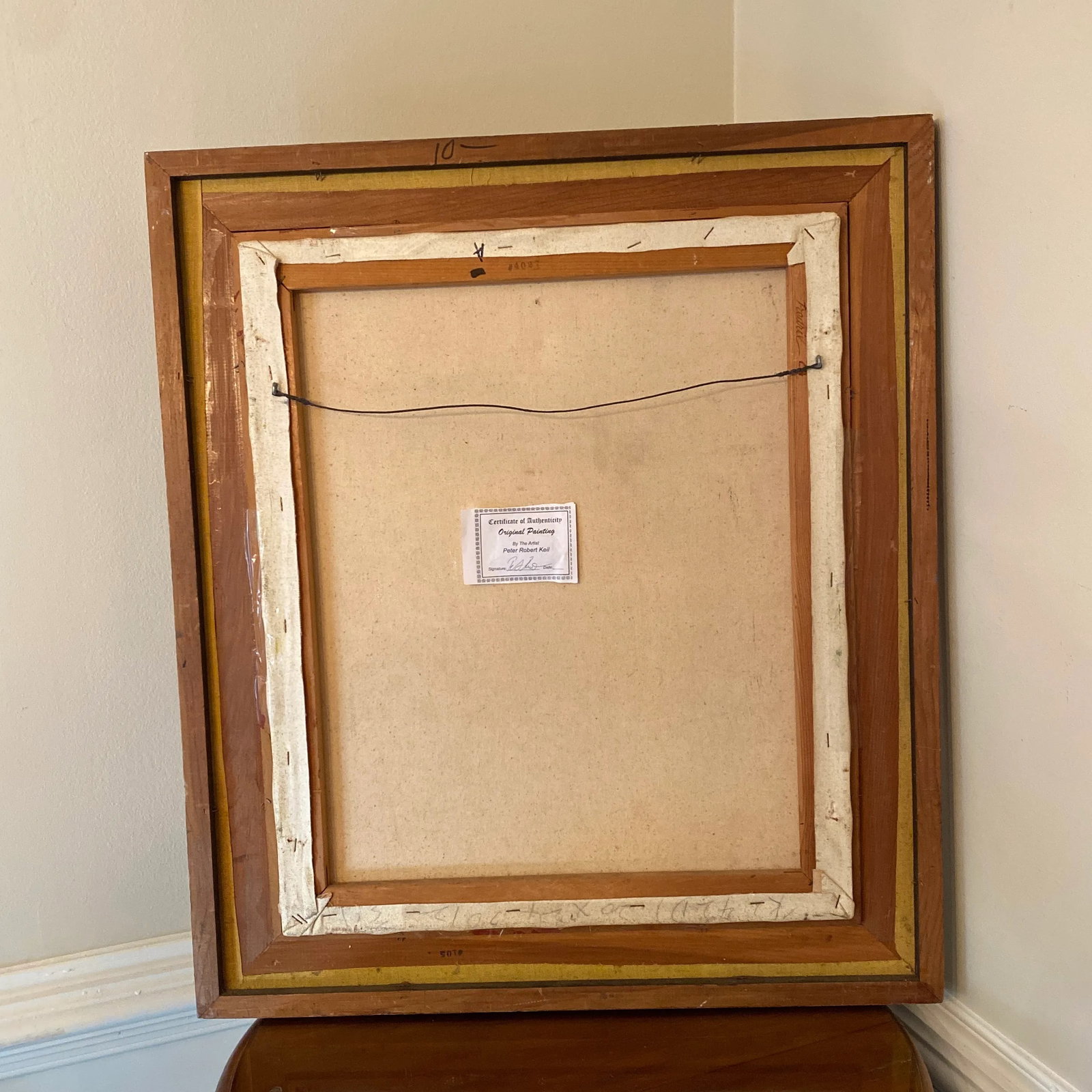 Abstract 1970s Painting by Peter Keil - Framed - 9