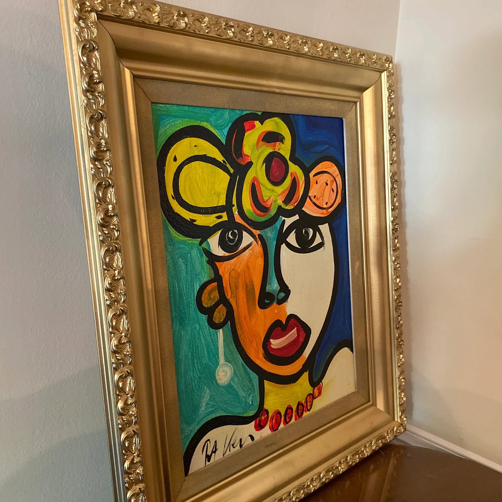 1970s Original Peter Keil Abstract Painting Framed - 10