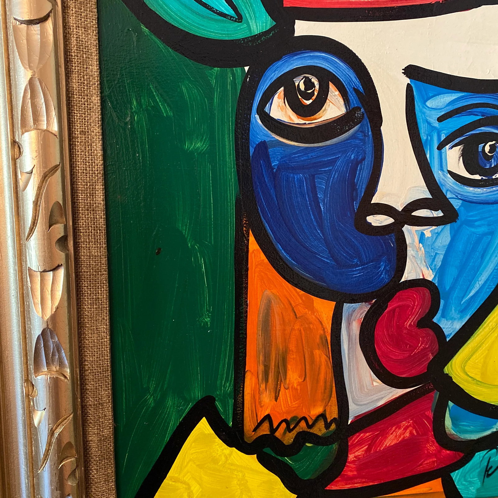 1970s Abstract Peter Keil Original Oil Canvas Framed Painting - 10