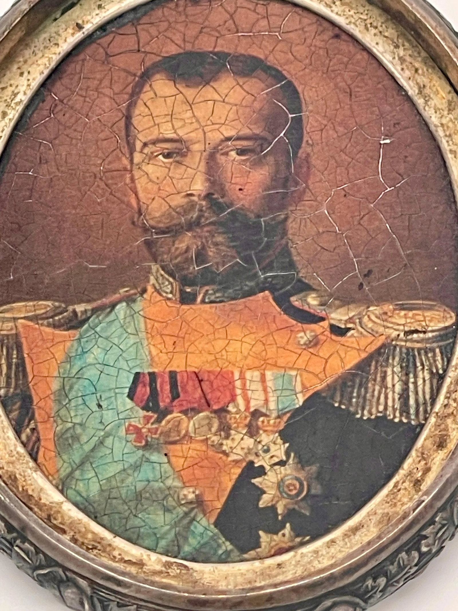 Czar Nicholas II Silver Portrait - 6