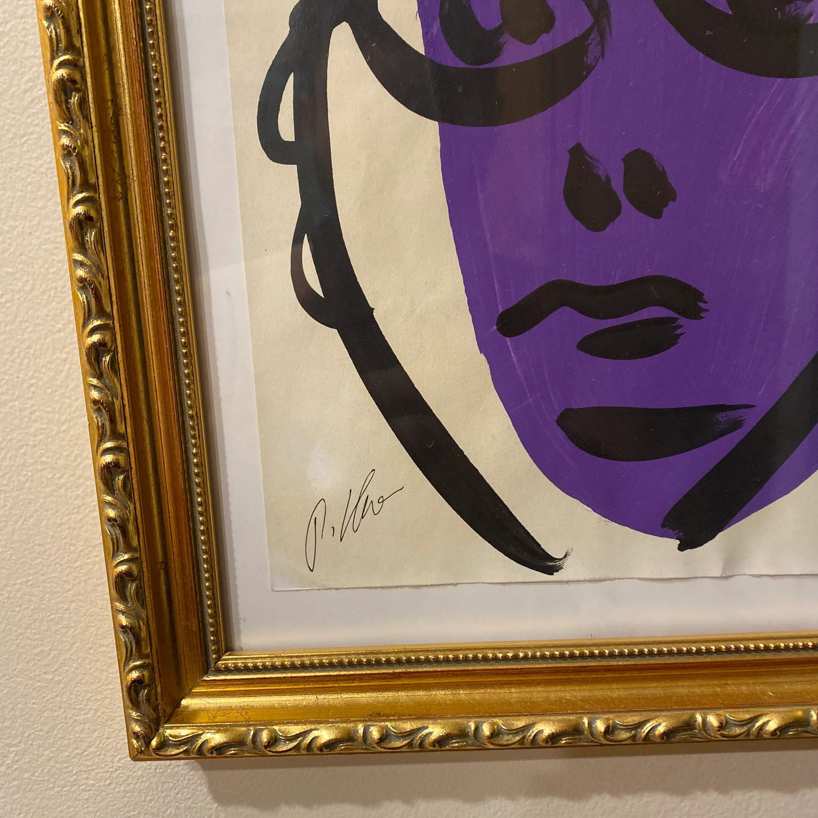 1970s Abstract Painting by Peter Keil, Framed - 4