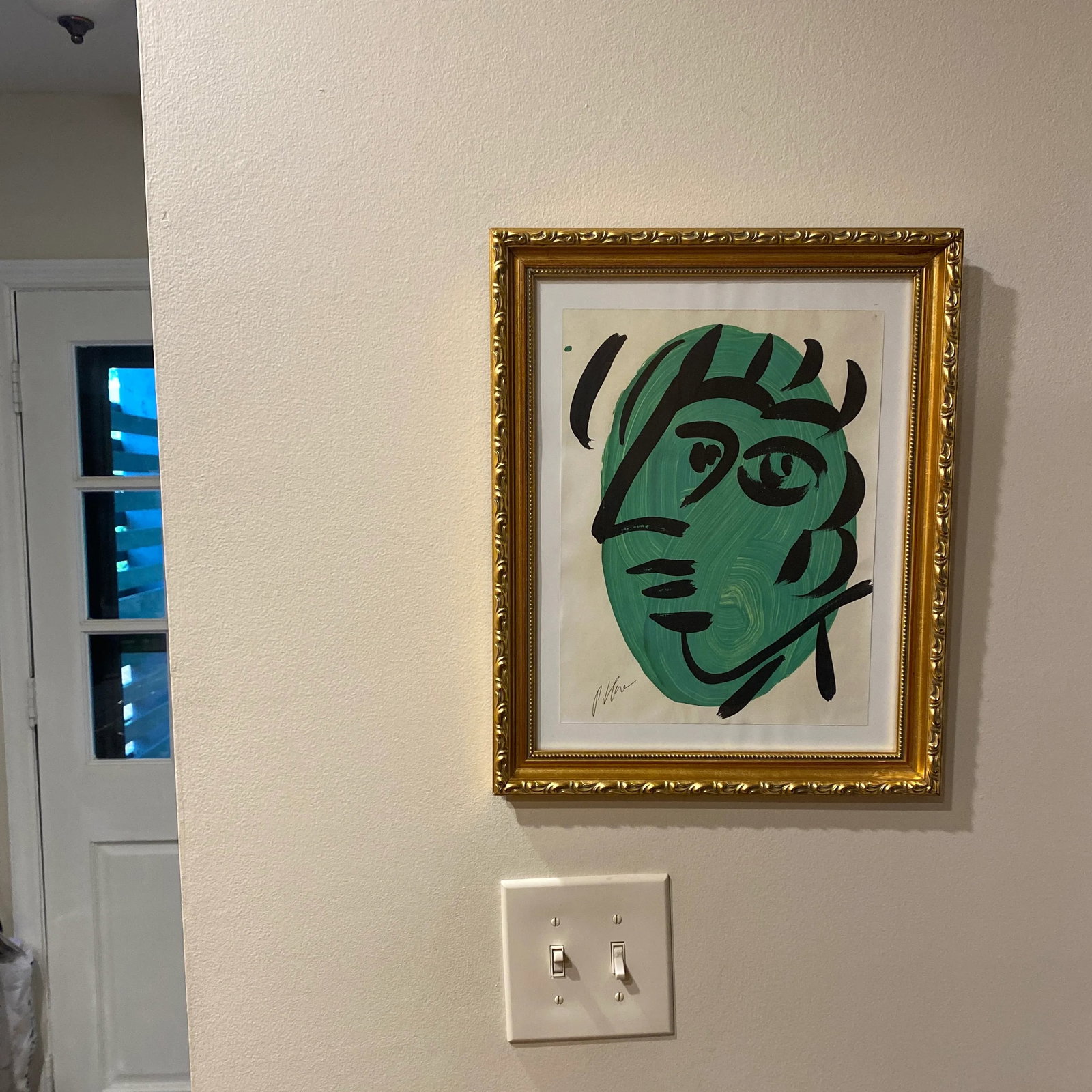 1970s Abstract Painting by Peter Keil, Framed - 2
