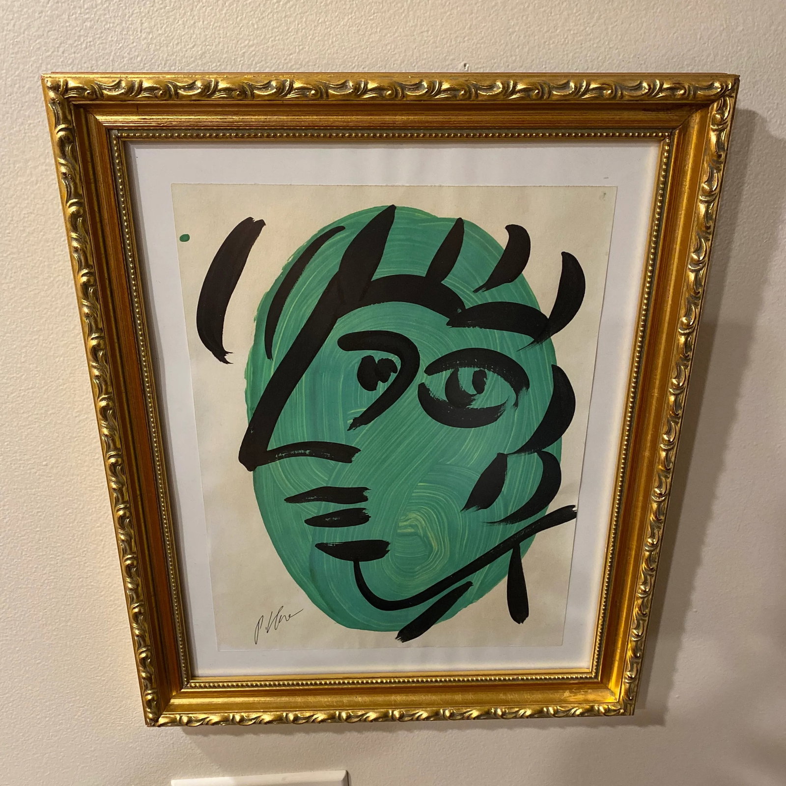 1970s Abstract Painting by Peter Keil, Framed - 9