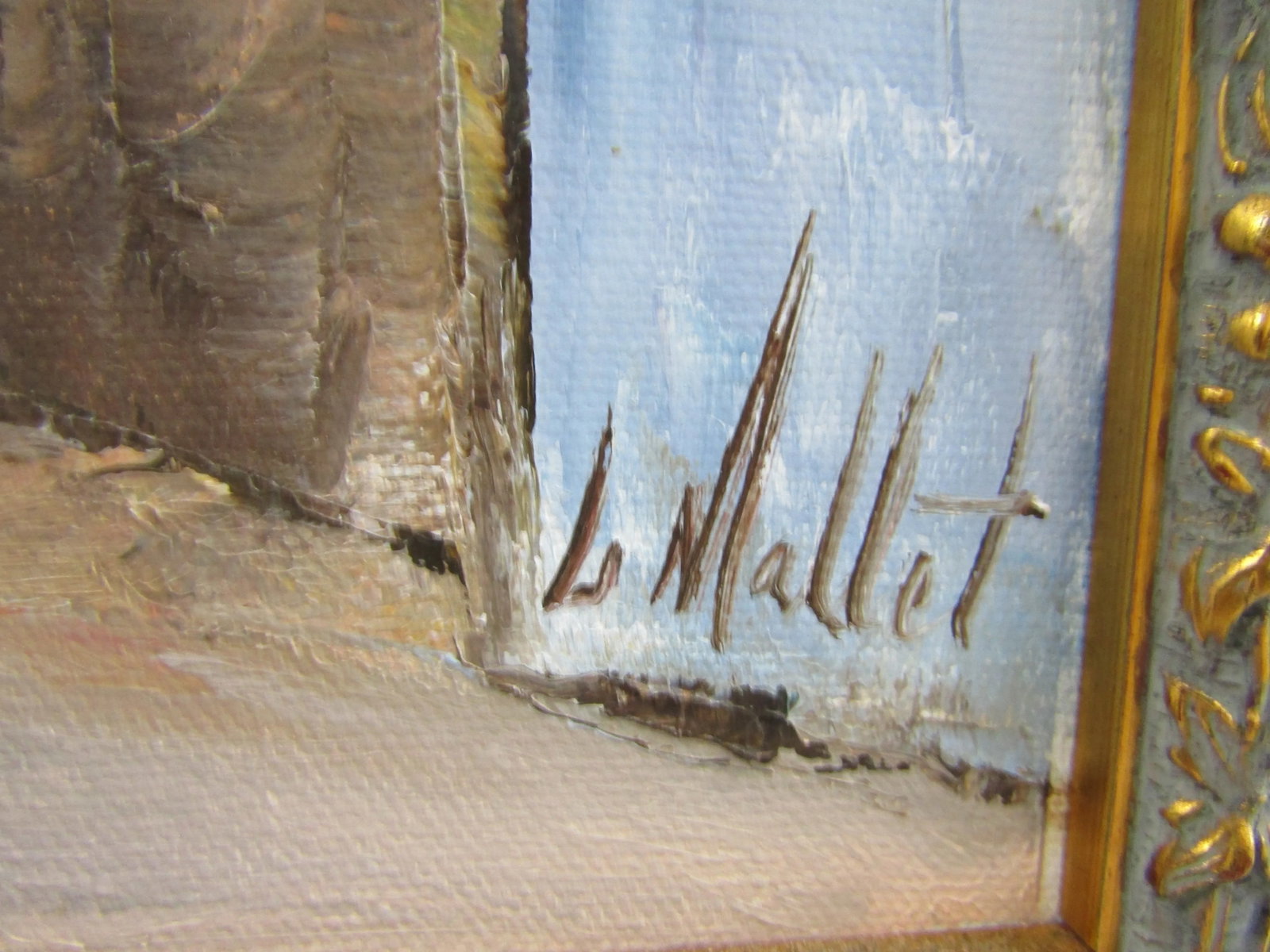 Vintage Canadian Artist Leo Mallet Original Signed Oil Painting - 5