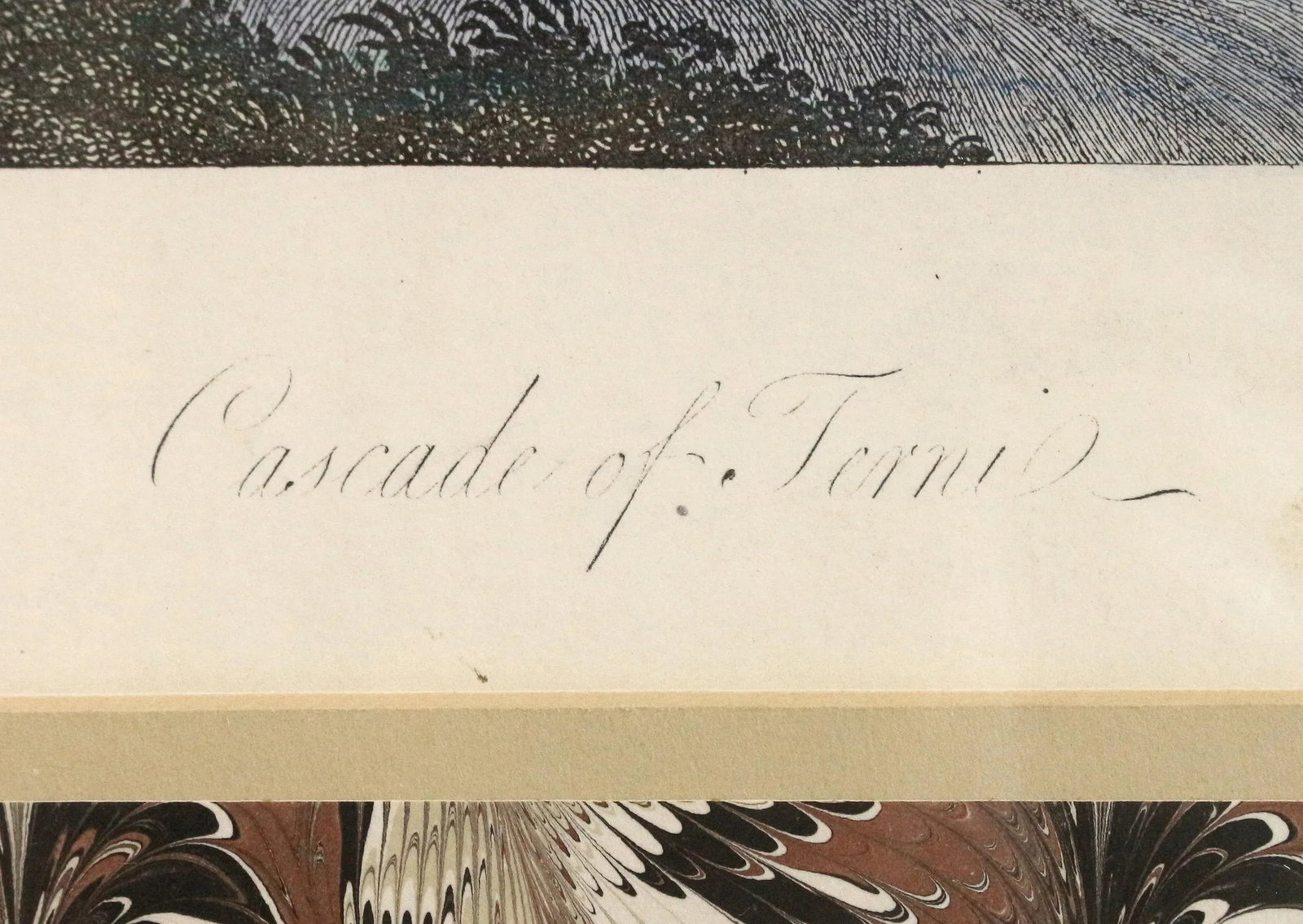 Late 18th Century English Engraving of the "Cascade of Terni" - 3