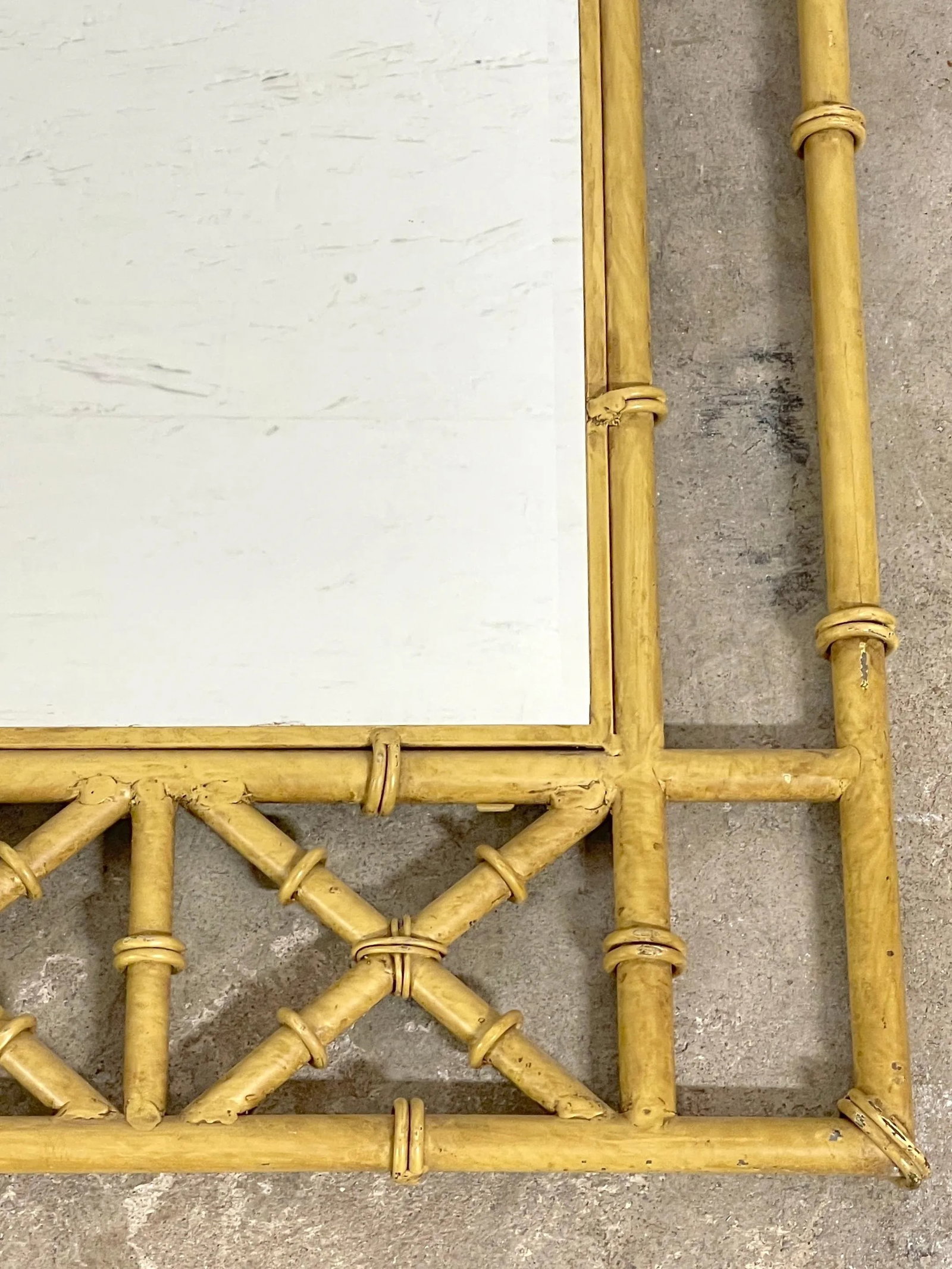 Italian Tole Faux Bamboo Mirrors - a Pair - 10
