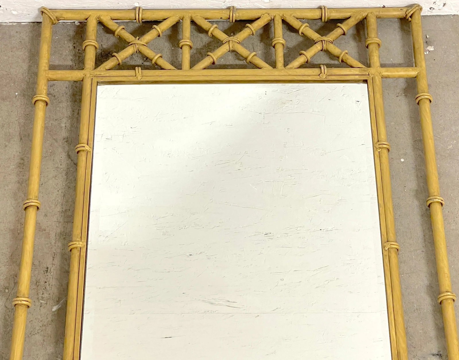 Italian Tole Faux Bamboo Mirrors - a Pair - 11