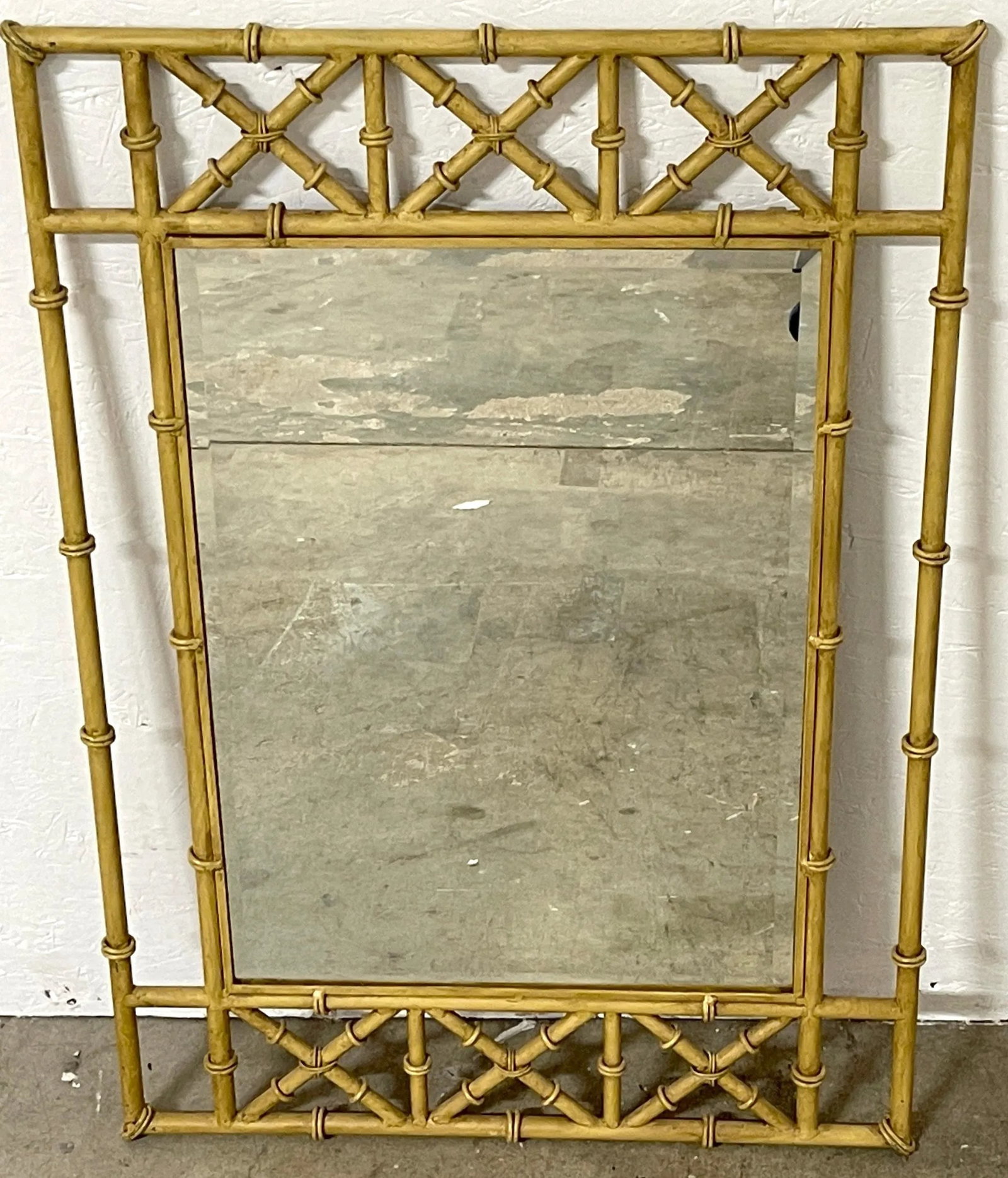 Italian Tole Faux Bamboo Mirrors - a Pair - 4