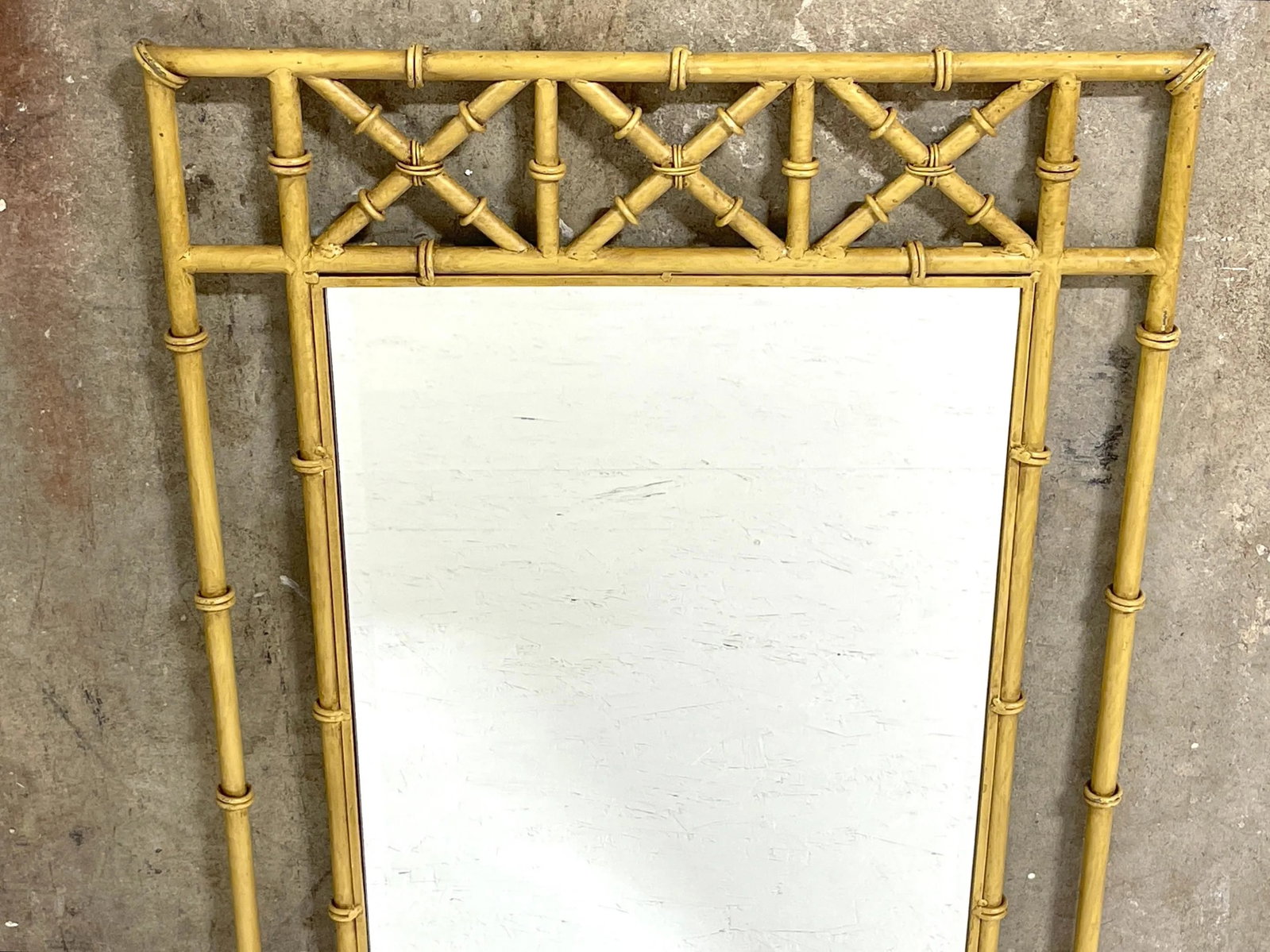 Italian Tole Faux Bamboo Mirrors - a Pair - 9
