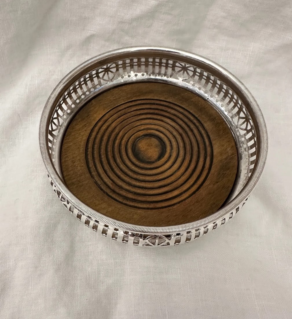 Barker Ellis English Silver Wine Coaster - 4