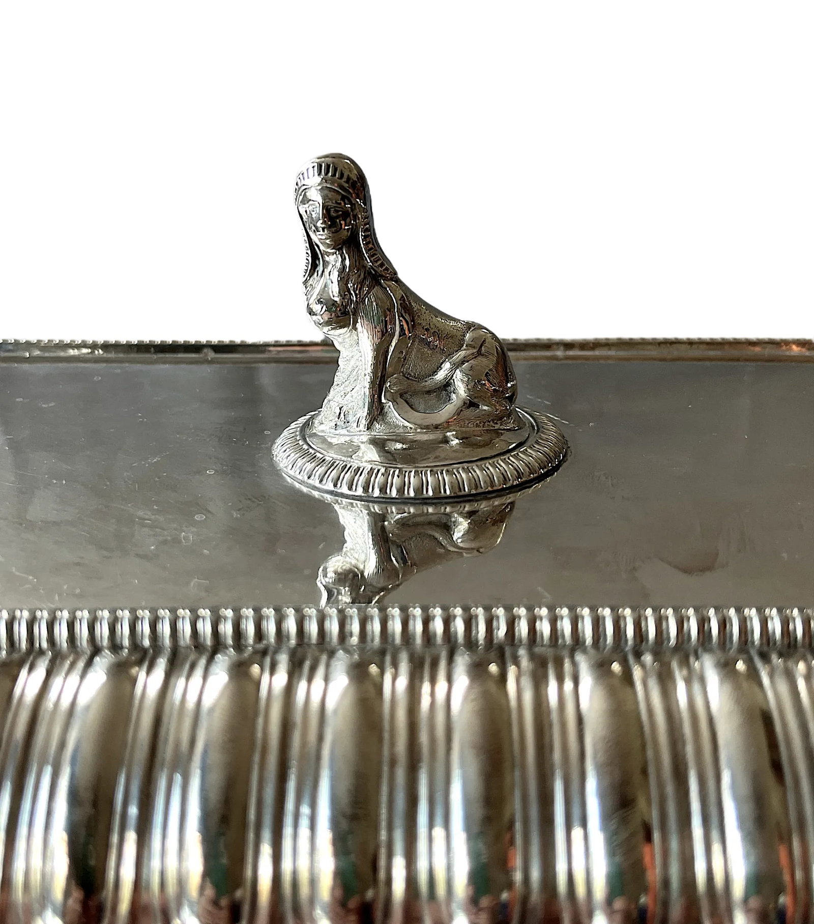 Antique Egyptian Revival Hotel Silver Mappin & Webb Covered Entree Vegetable Dish - 2