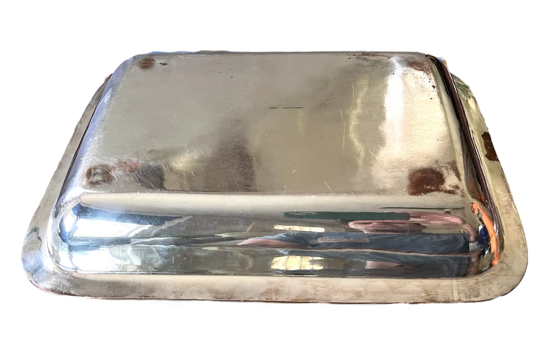 Antique Egyptian Revival Hotel Silver Mappin & Webb Covered Entree Vegetable Dish - 9