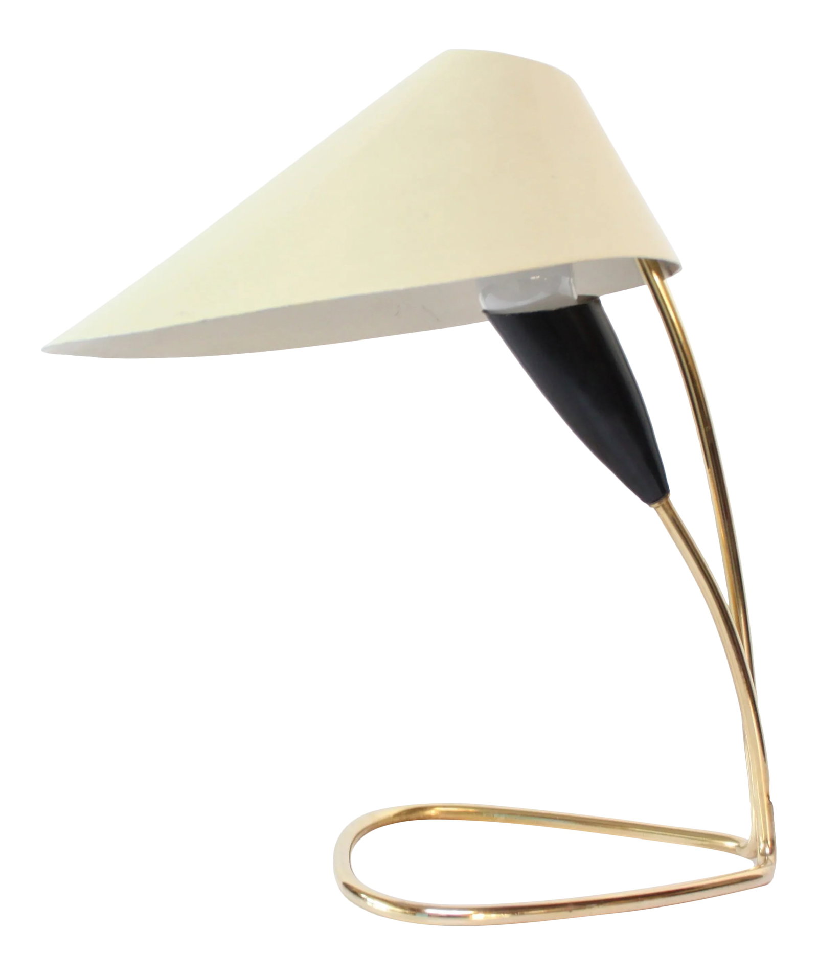 1950s Austrian Brass 'Lily' Table Lamp Attributed to j.t. Kalmar (1 of 13)
