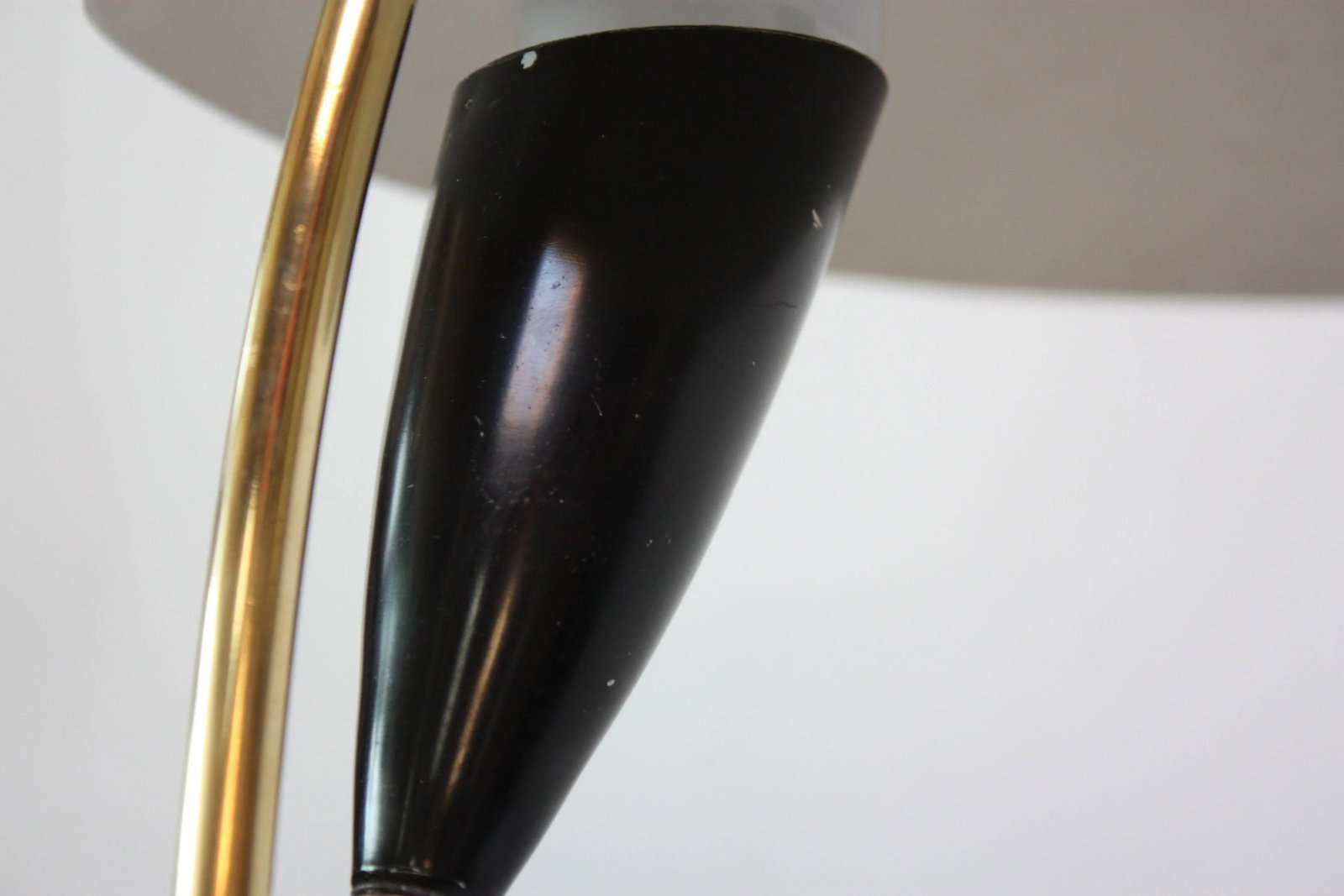 1950s Austrian Brass 'Lily' Table Lamp Attributed to j.t. Kalmar - 9