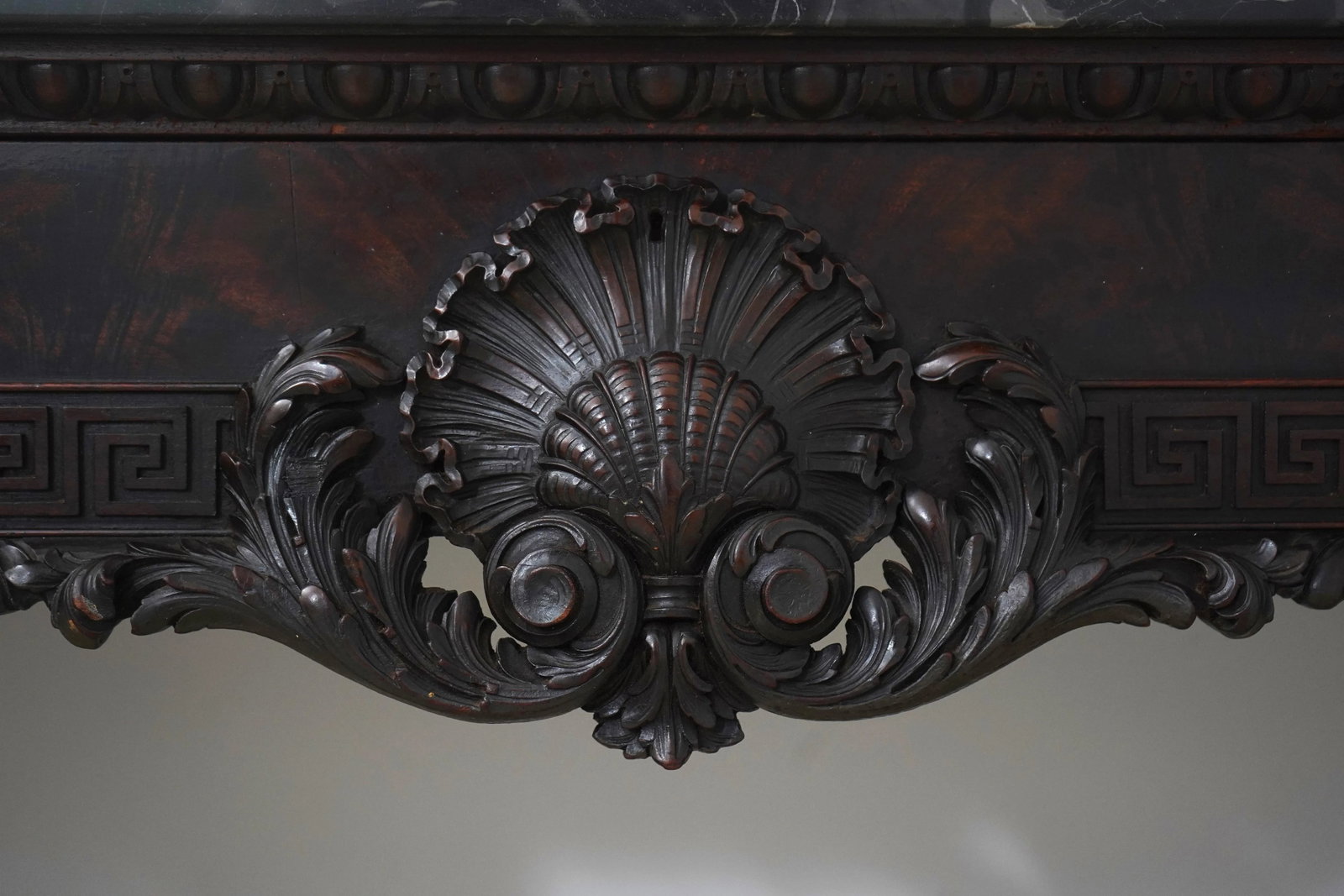 Antique 19th C. Georgian Mahogany Marble Console & Mirror - 10