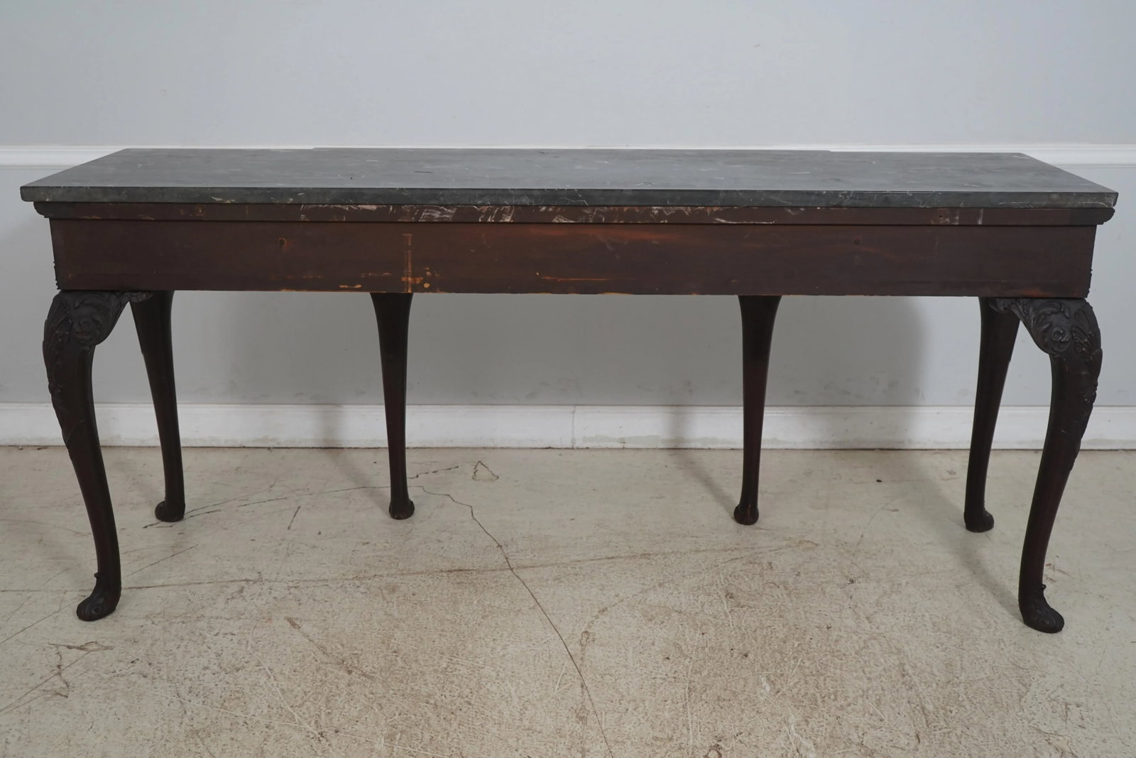 Antique 19th C. Georgian Mahogany Marble Console & Mirror - 12