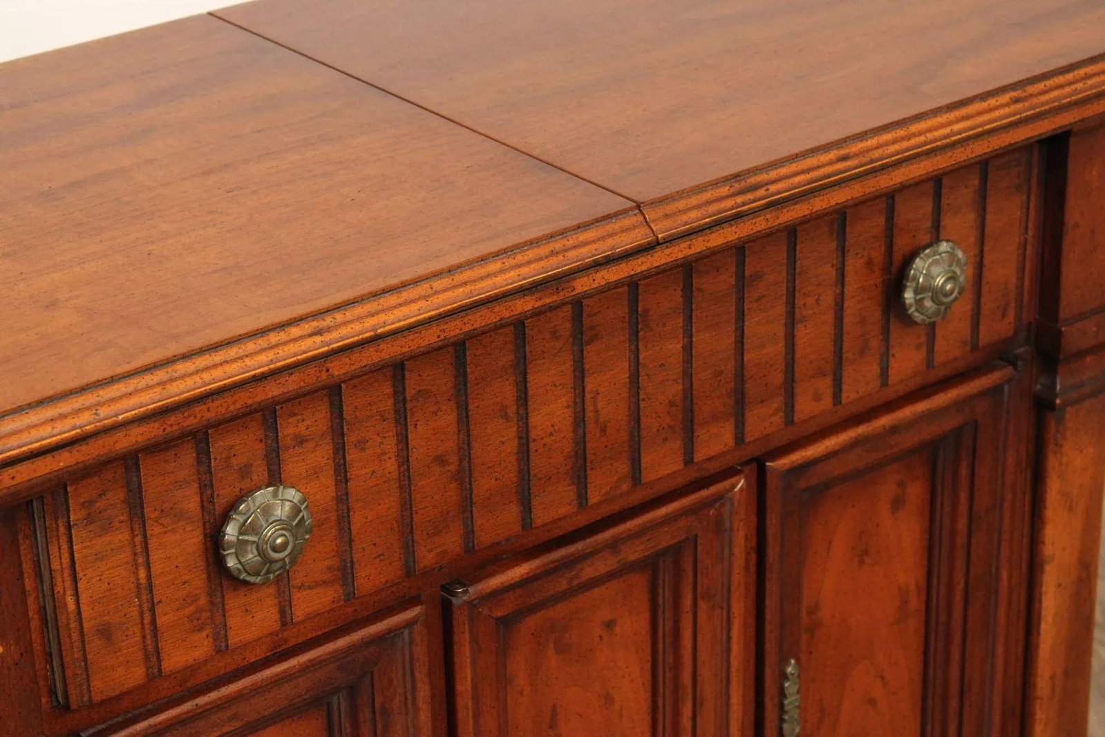 Drexel Italian Renaissance Style Walnut Flip Top Server - 12