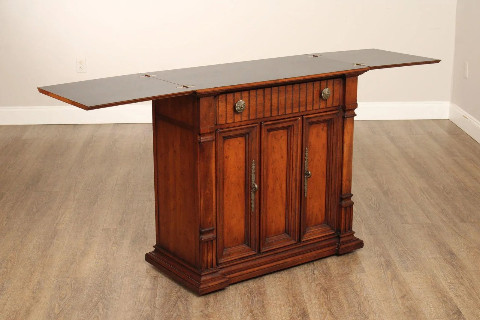 Drexel Italian Renaissance Style Walnut Flip Top Server - 3