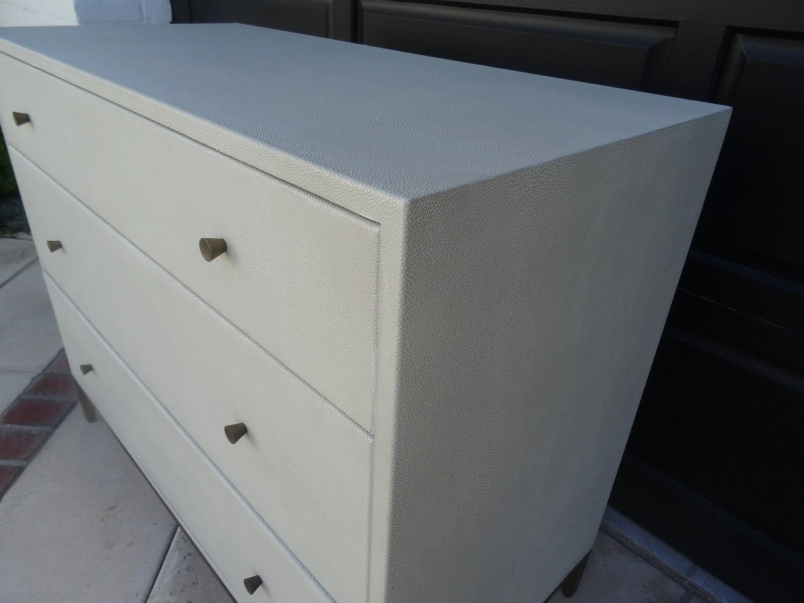 Aubrey Shagreen Leather Dresser From Rh - 3