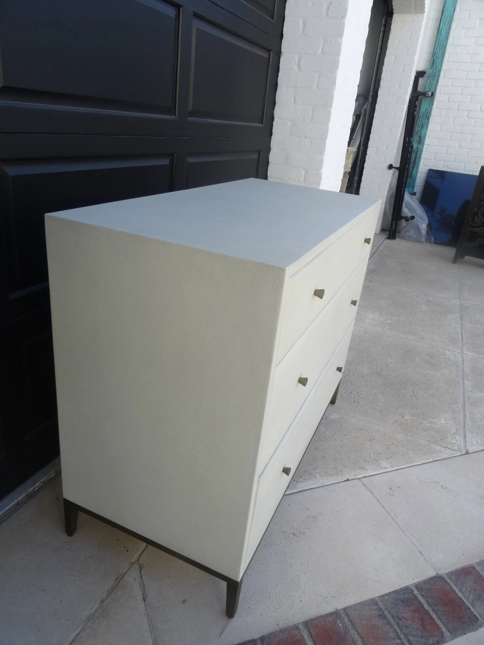 Aubrey Shagreen Leather Dresser From Rh - 8