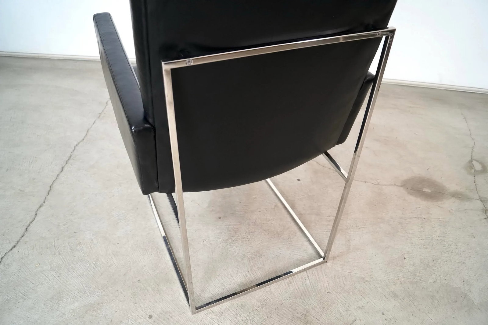 Milo Baughman for Thayer Coggin Black Leather Armchair - 11