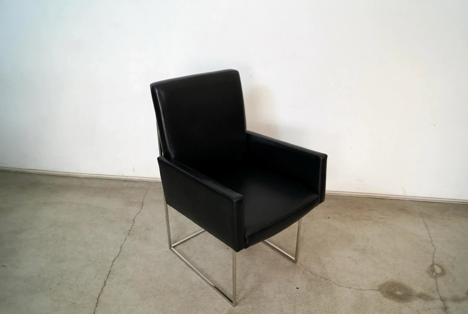 Milo Baughman for Thayer Coggin Black Leather Armchair - 3